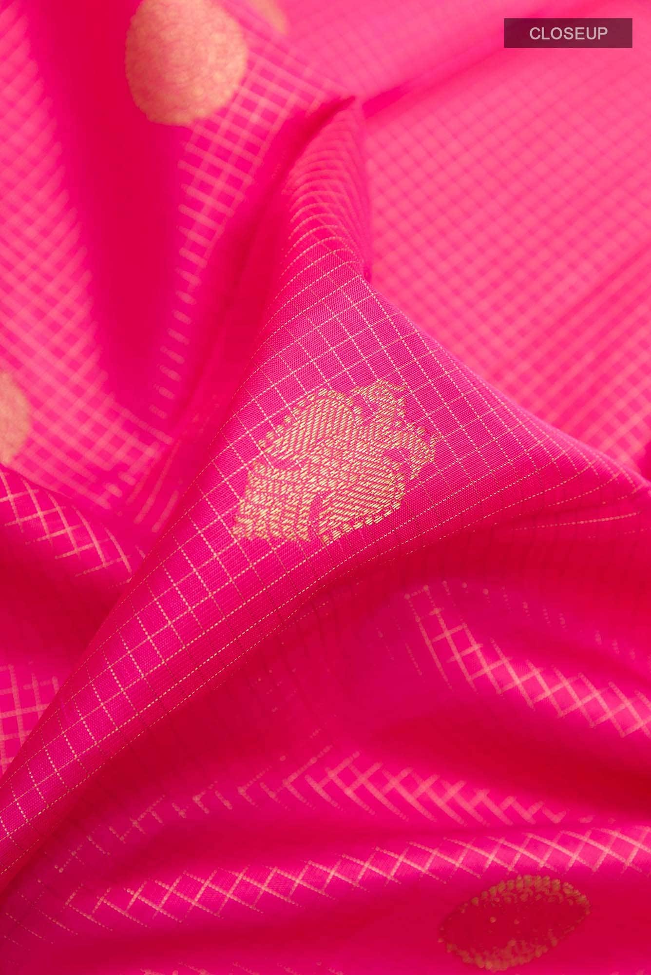 Pink Kanchipuram Silk Saree