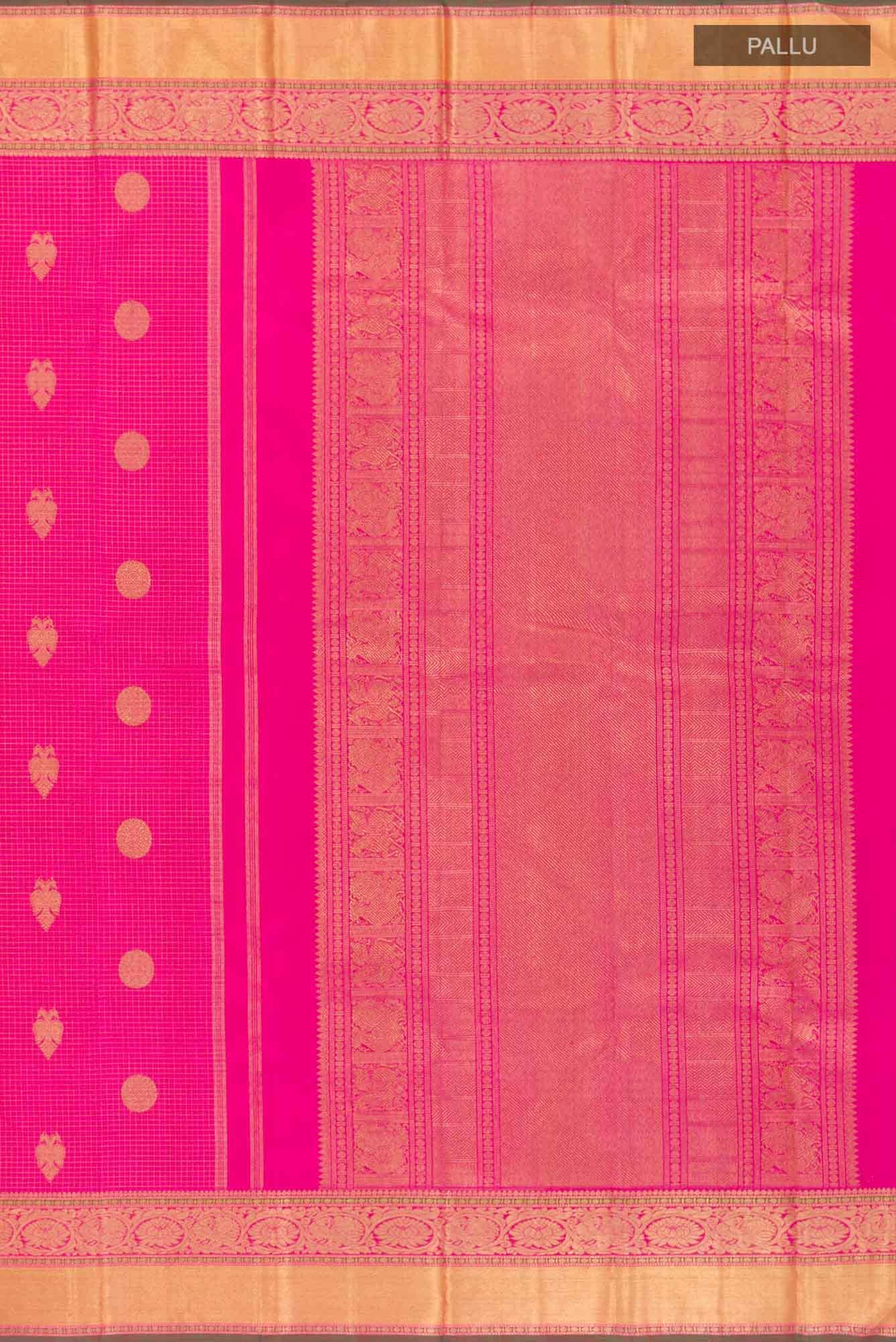 Pink Kanchipuram Silk Saree