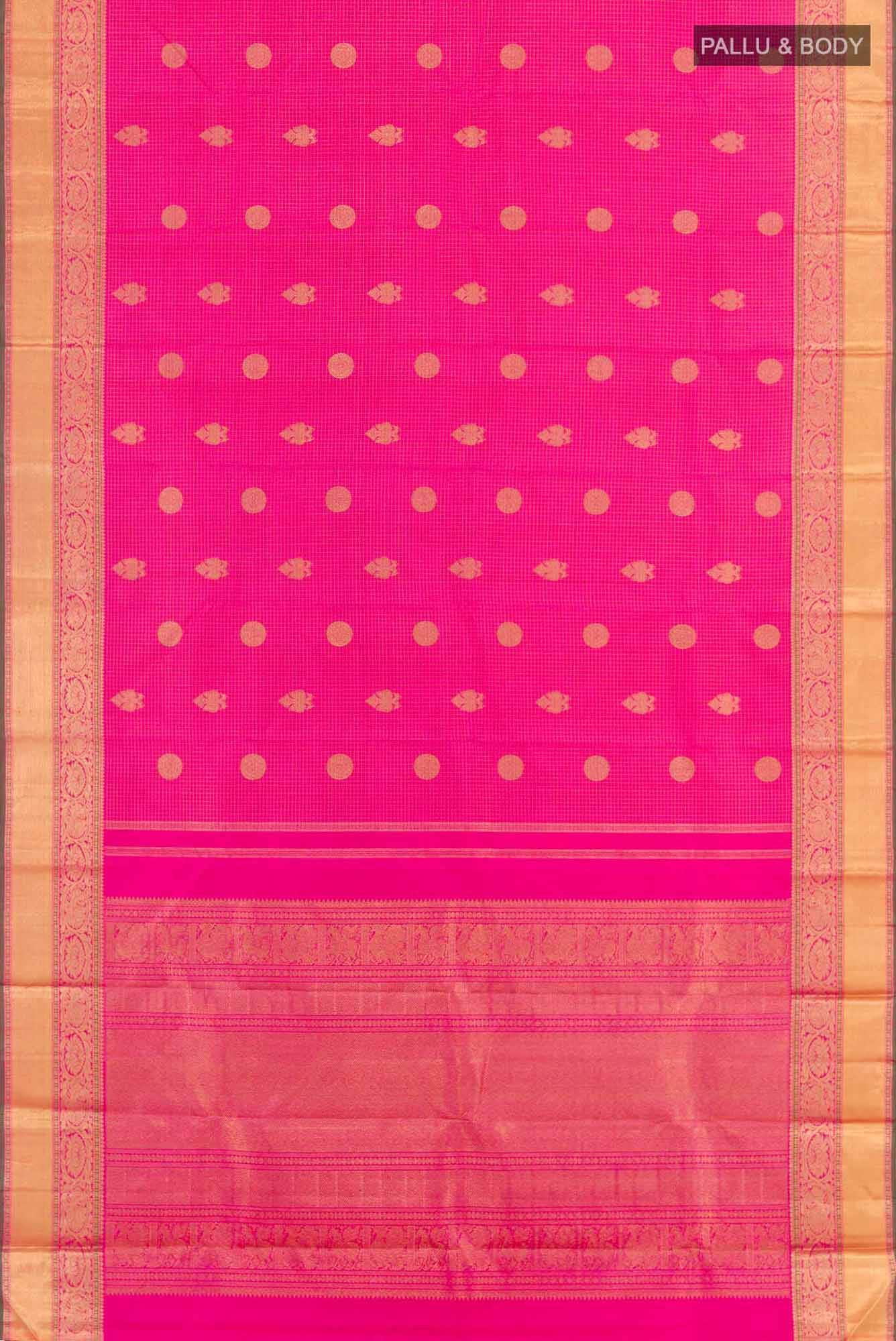 Pink Kanchipuram Silk Saree