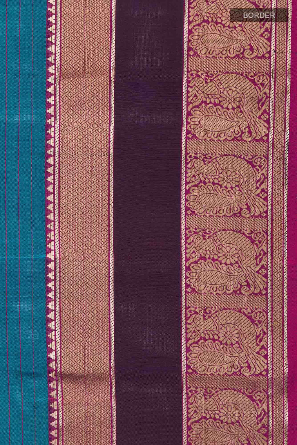 Blue Kanchipuram Silk Saree