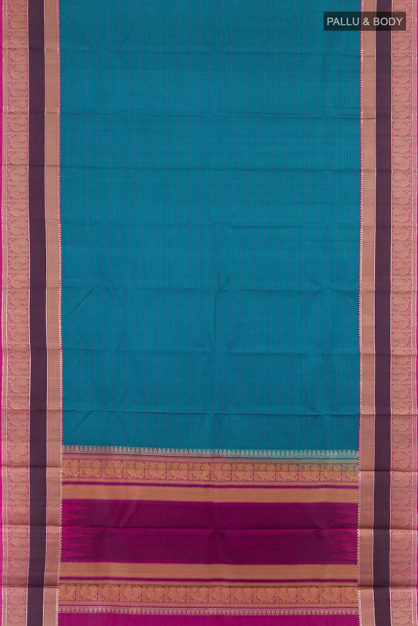 Blue Kanchipuram Silk Saree