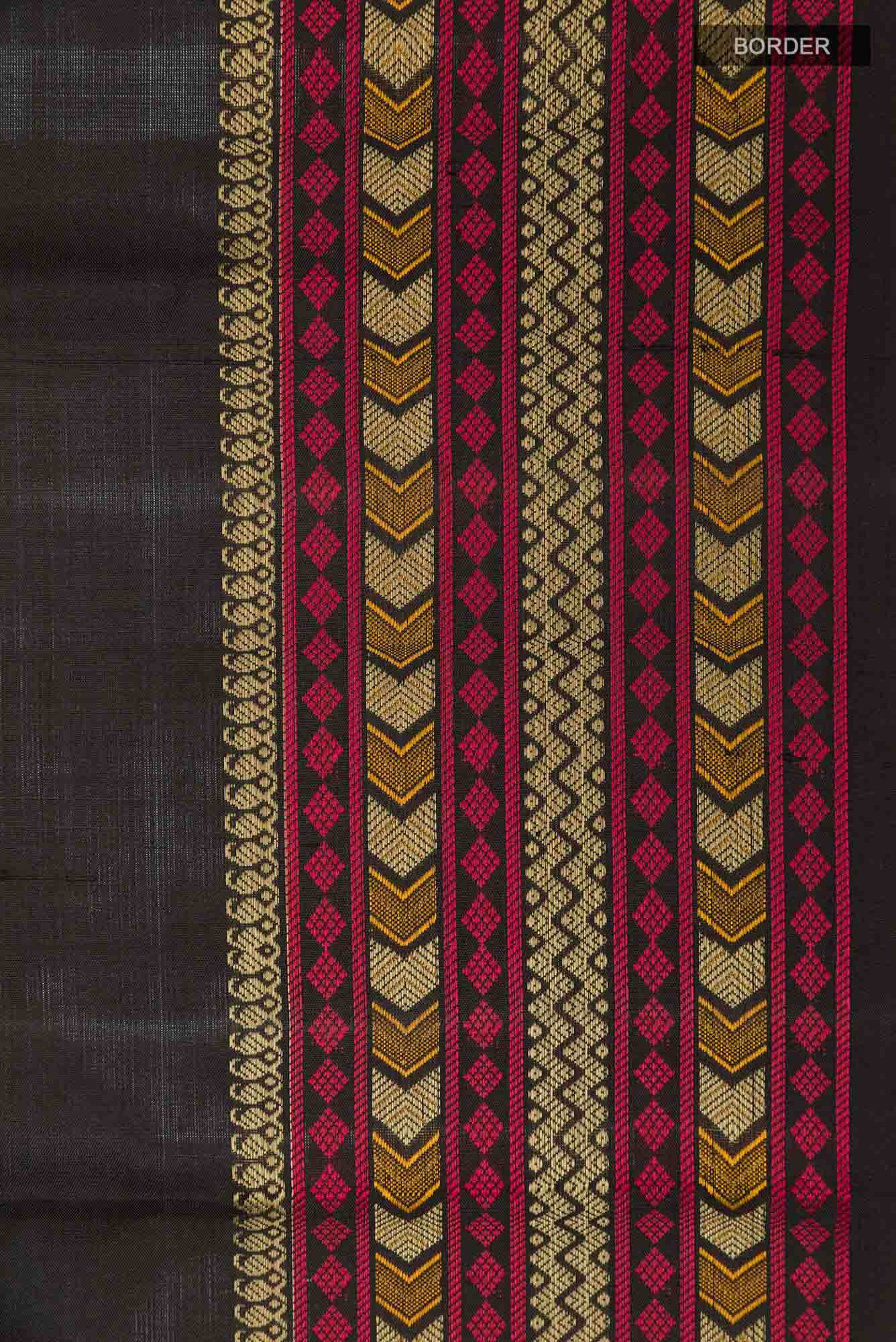 Black Kanchipuram Silk Saree
