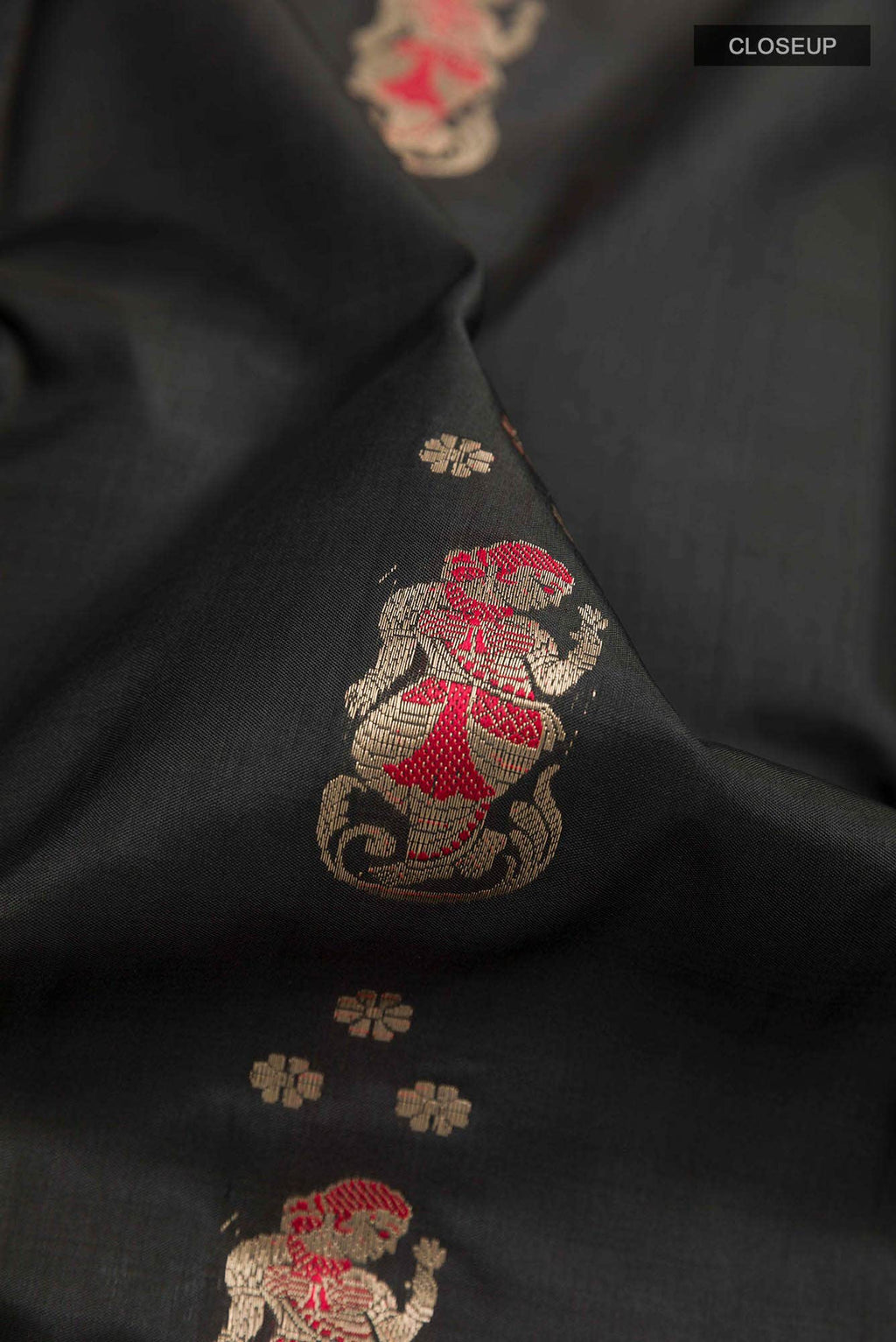 Black Baluchari Silk Saree