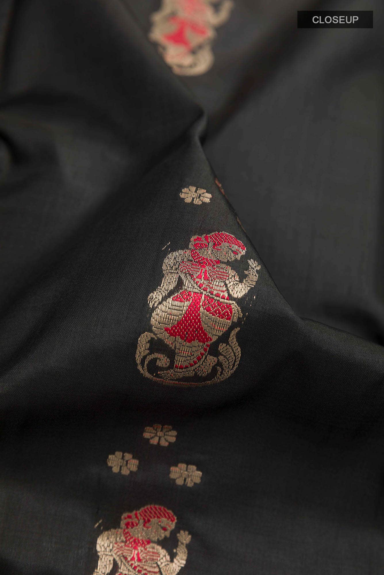Black Baluchari Silk Saree