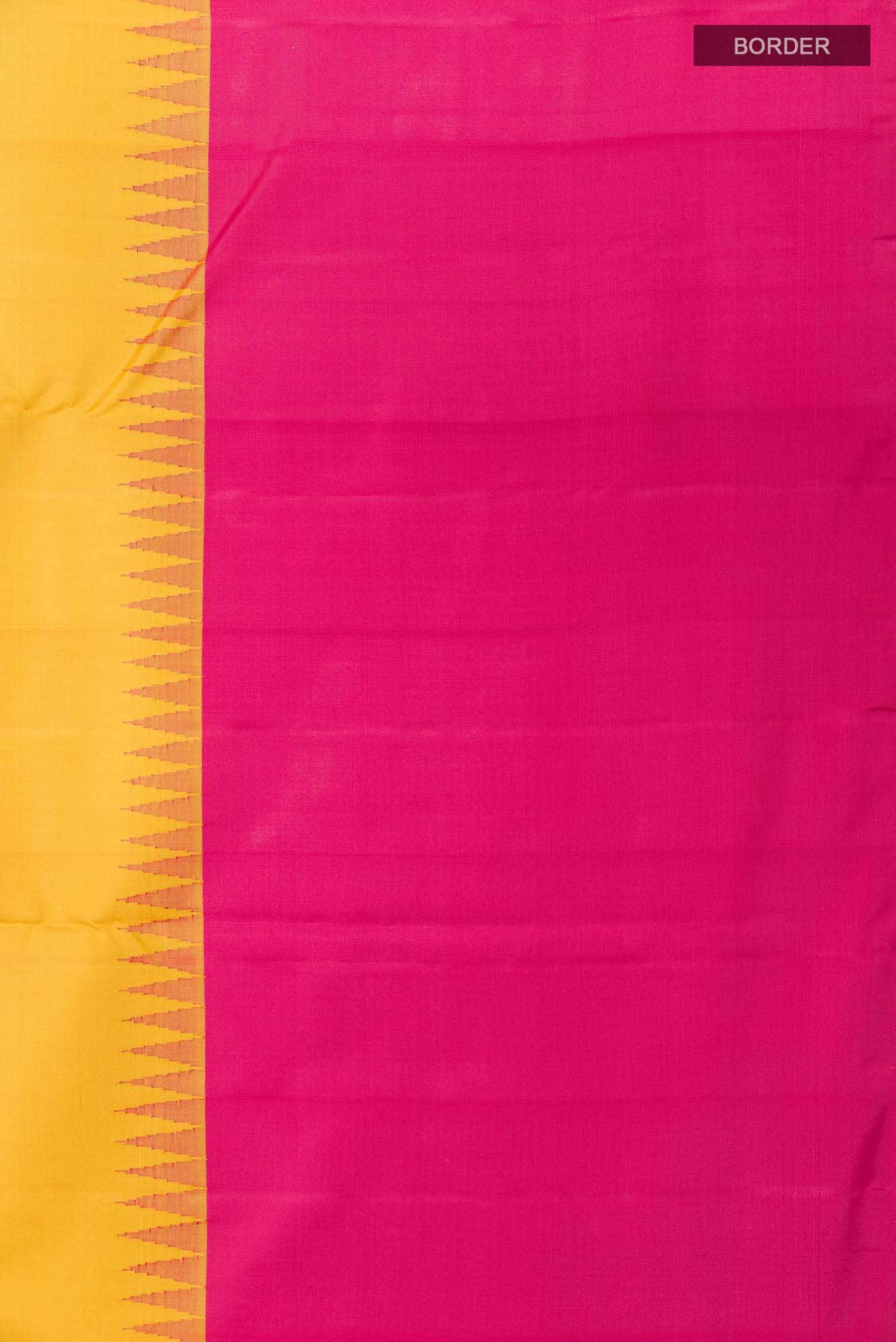 Yellow Kanchipuram Silk Saree