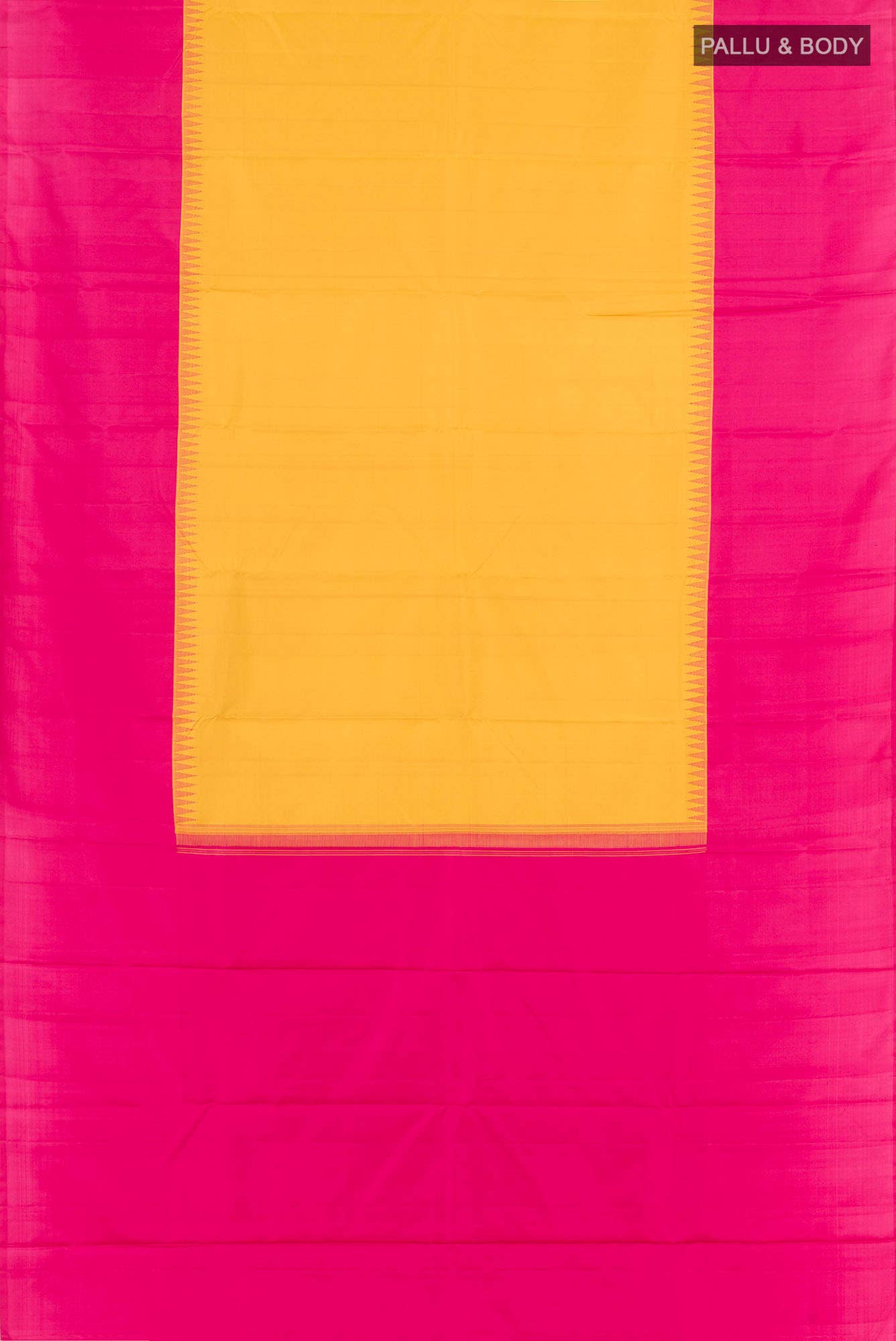 Yellow Kanchipuram Silk Saree