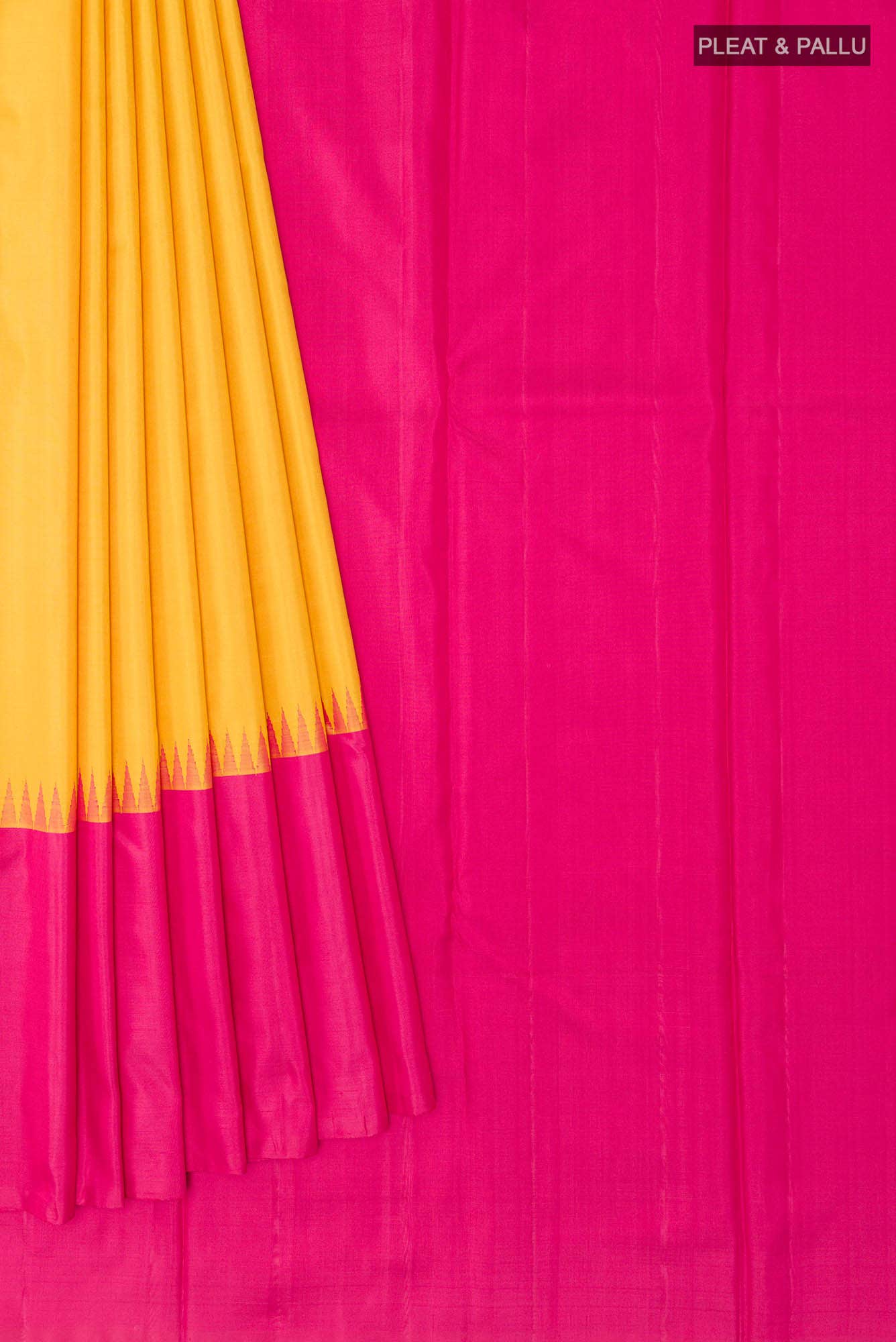 Yellow Kanchipuram Silk Saree