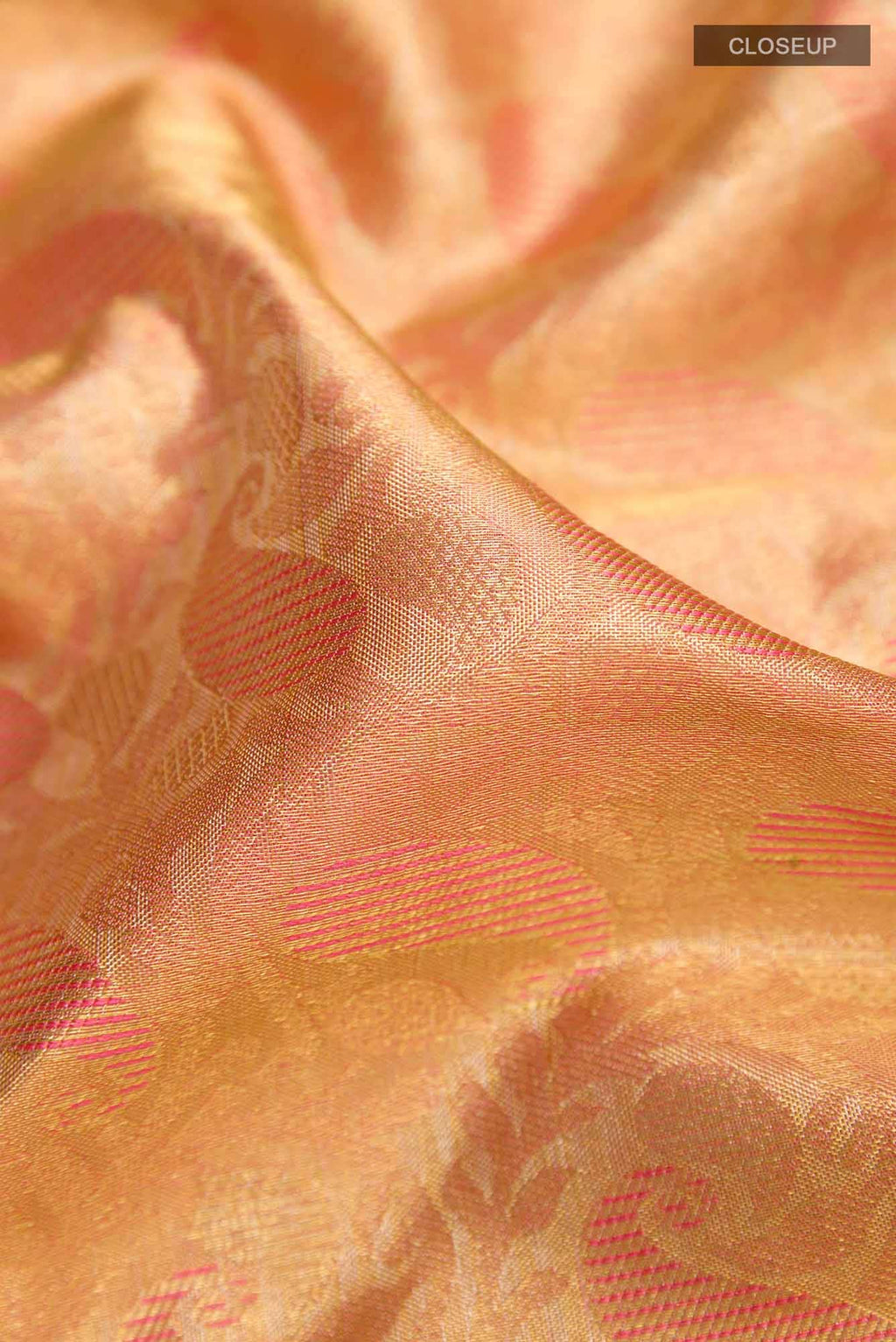 Golden Kanchipuram Tissue Silk Saree