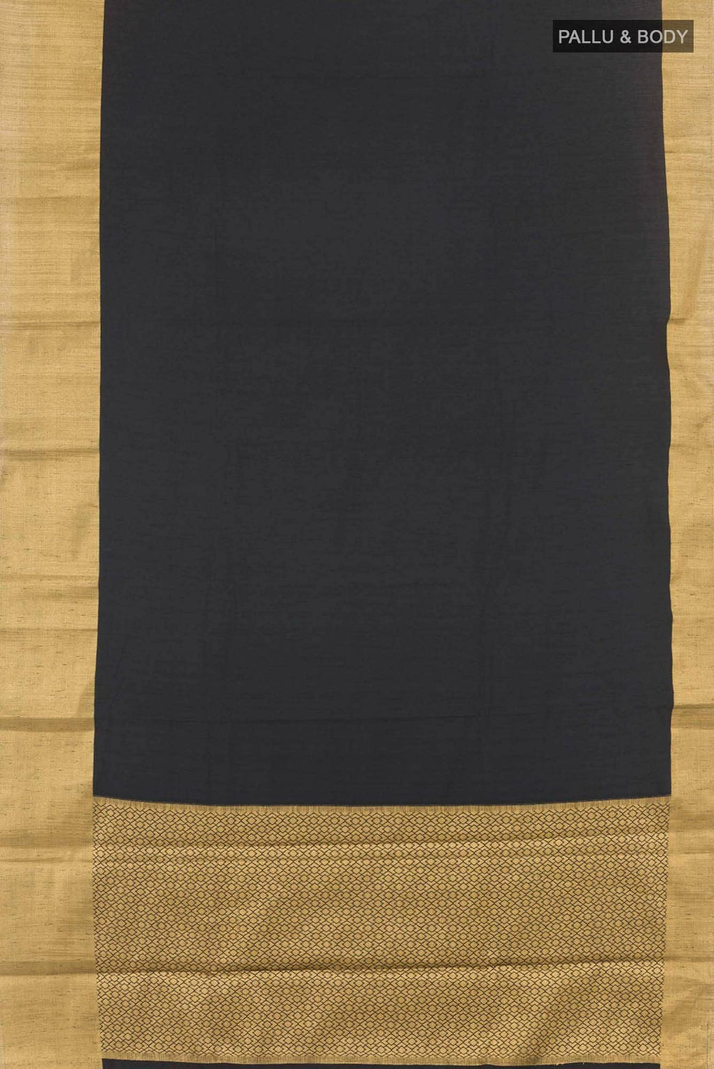 Black Blended Art Silk Saree