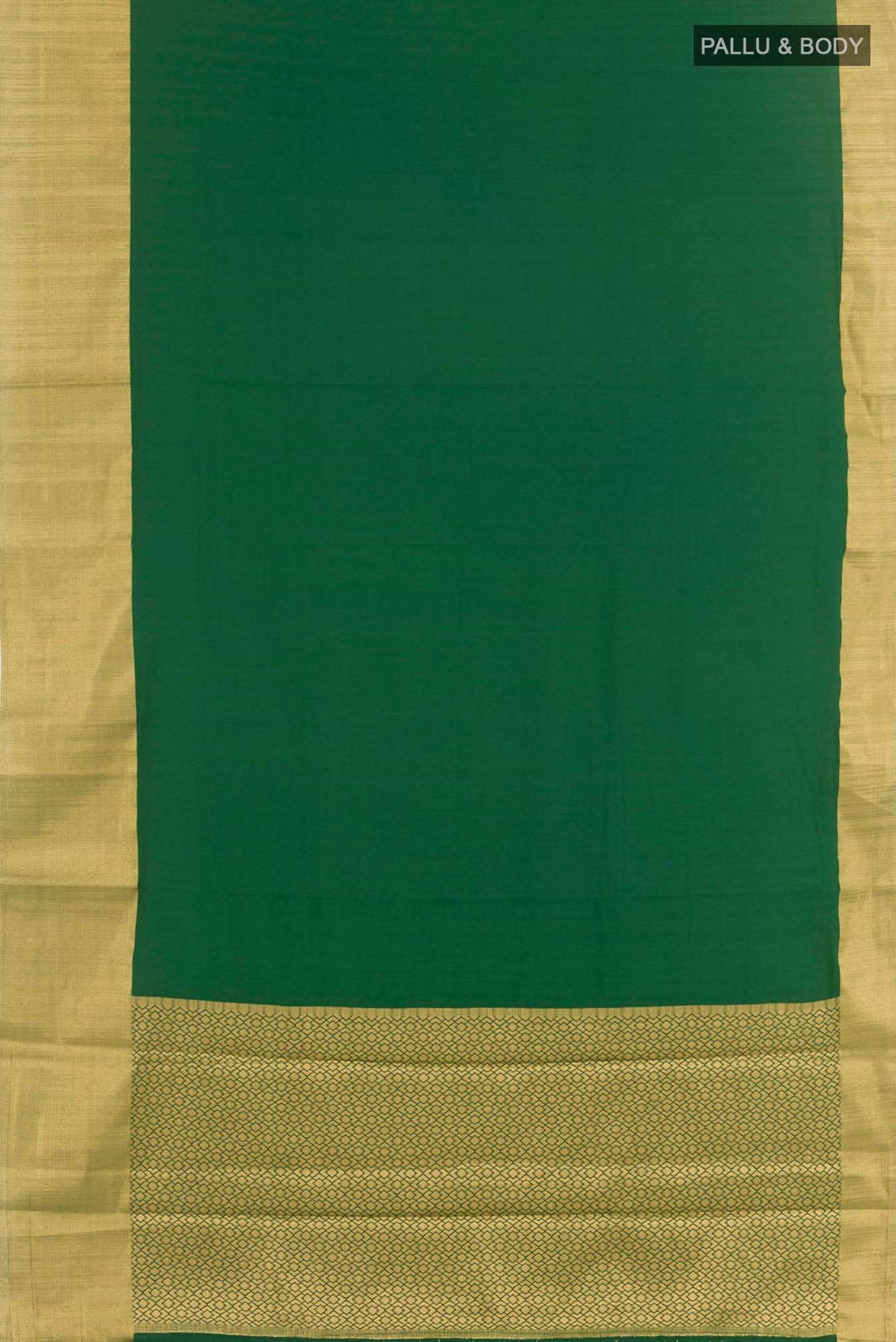 Green Blended Art Silk Saree