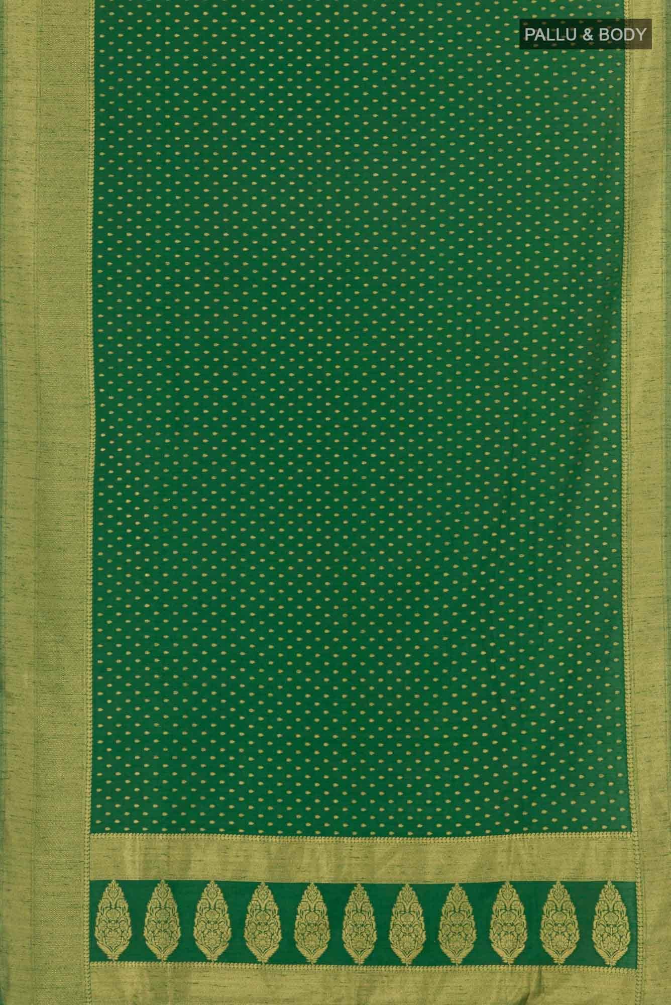 Green Blended Art Silk Saree