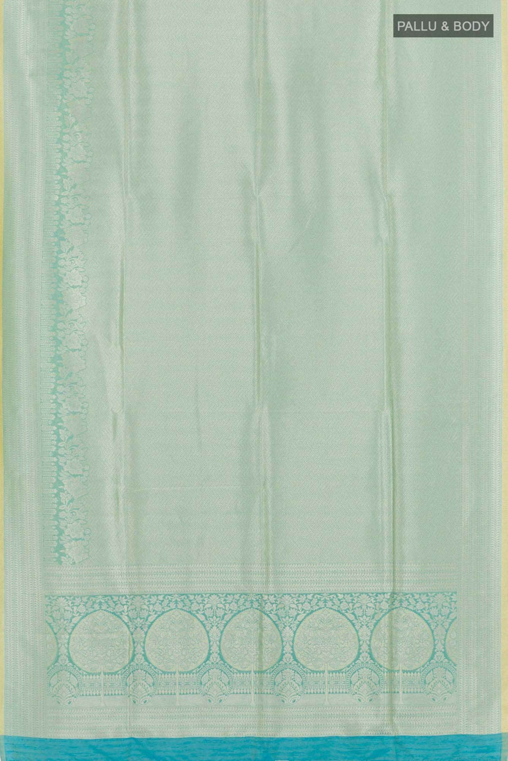 Blue Blended Art Silk Saree