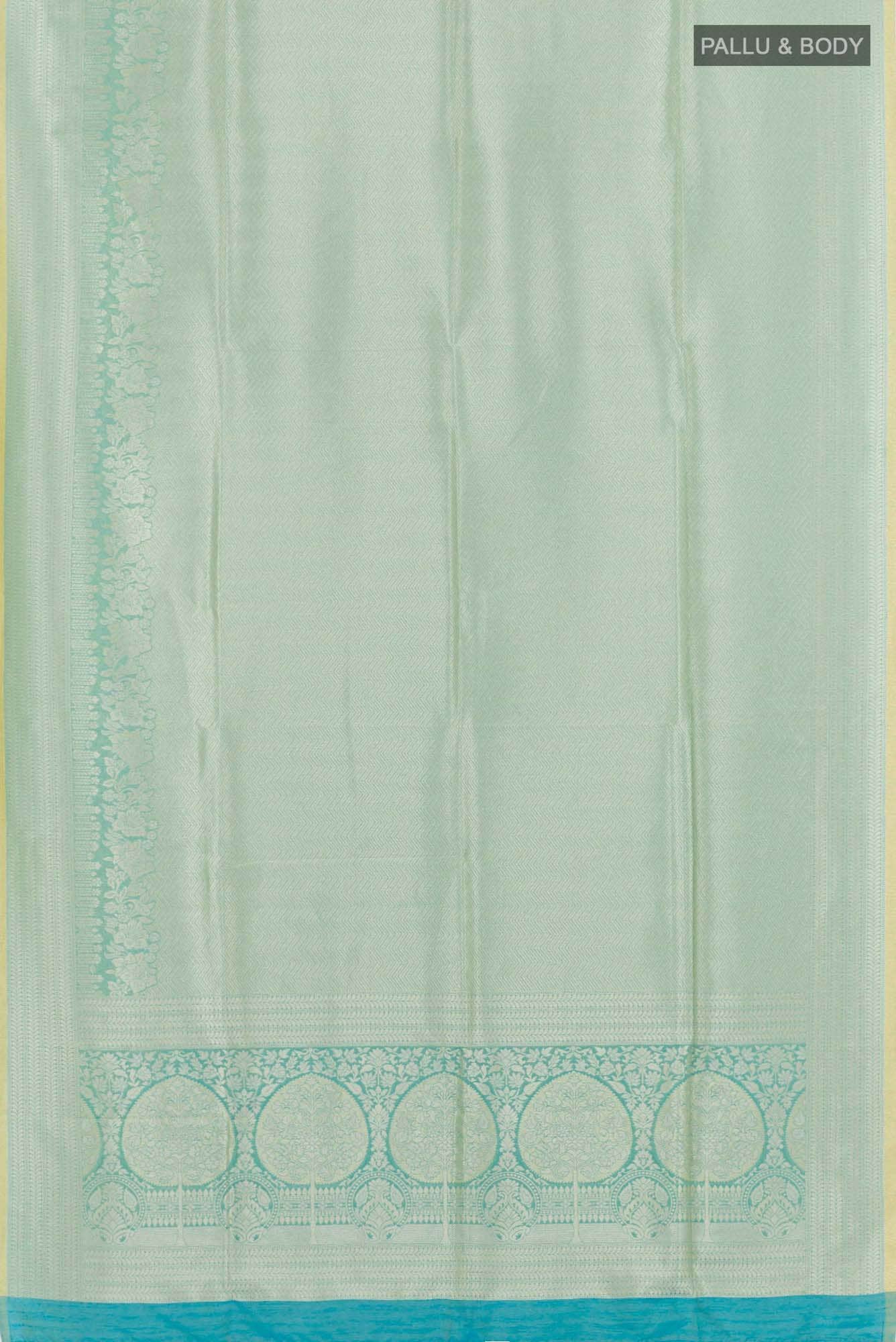 Blue Blended Art Silk Saree