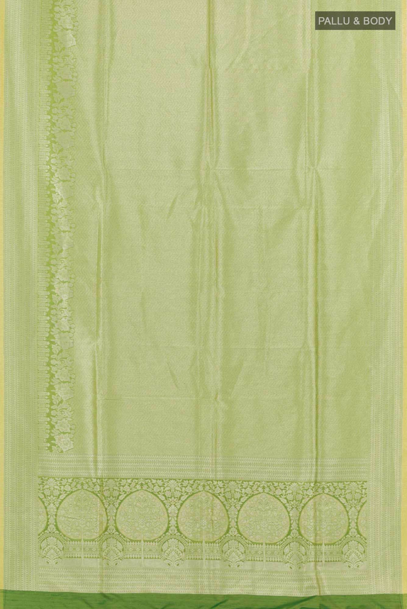 Green Blended Art Silk Saree