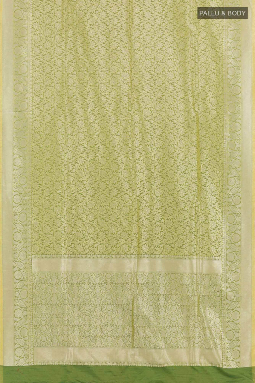 Green Blended Art Silk Saree