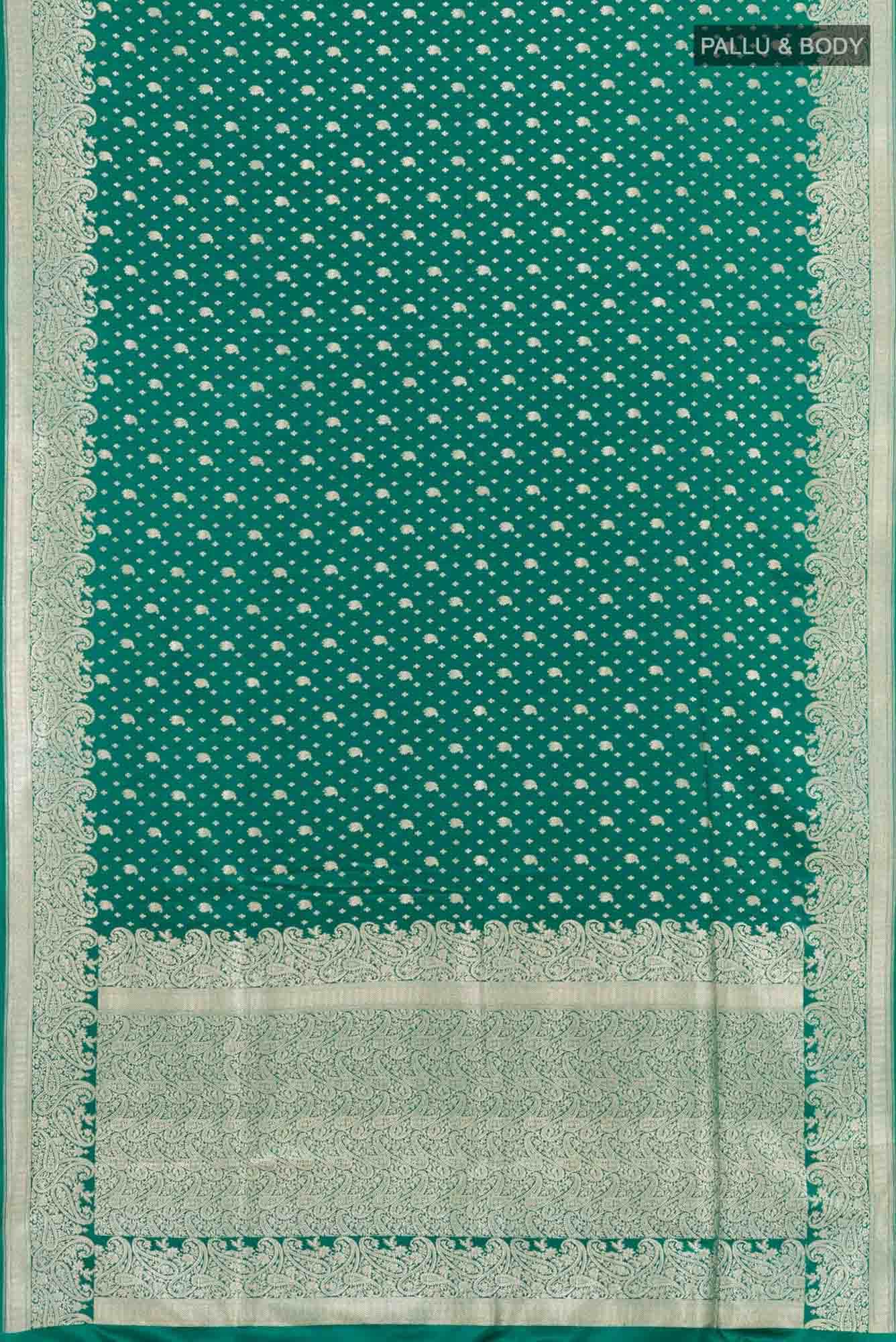 Green Blended Art Silk Saree