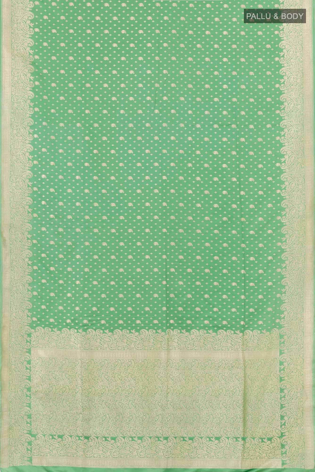 Green Blended Art Silk Saree