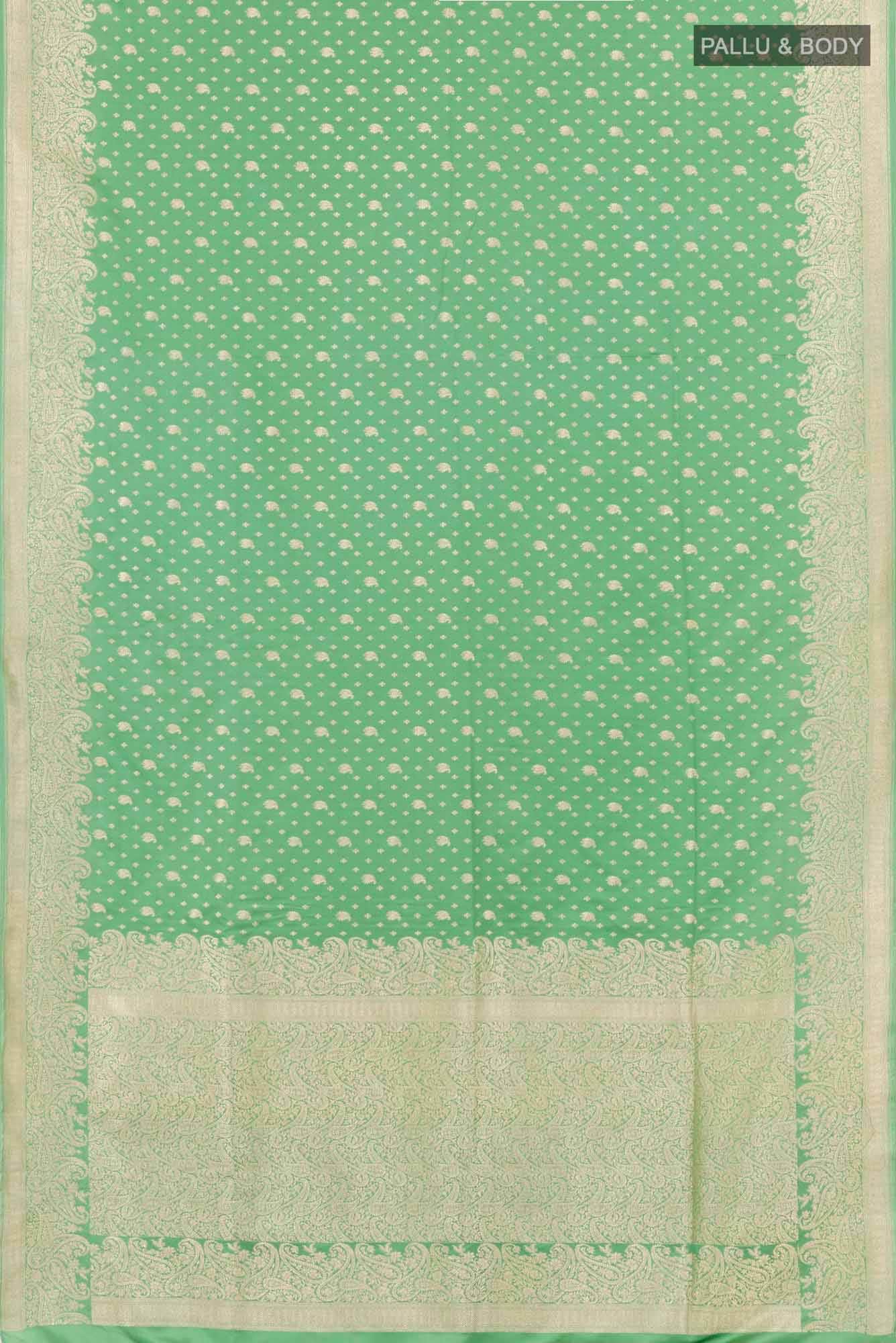 Green Blended Art Silk Saree