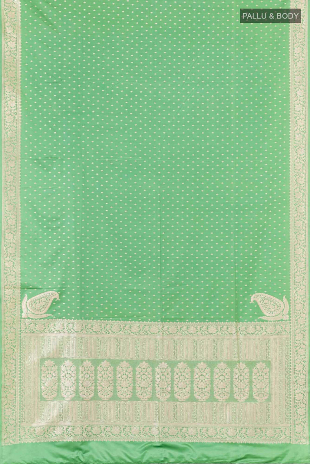 Green Blended Art Silk Saree