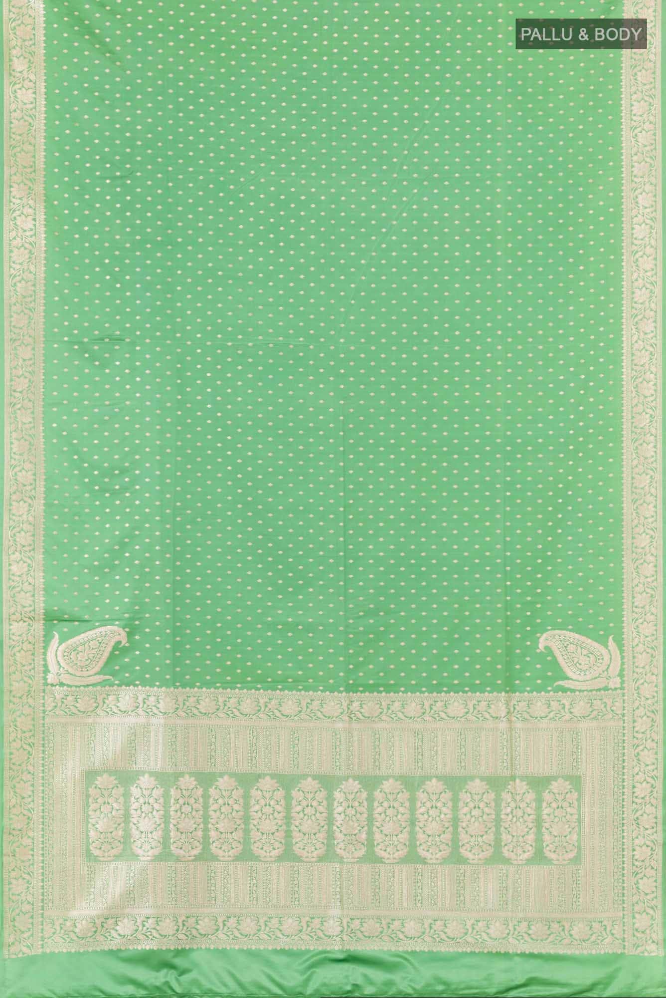 Green Blended Art Silk Saree
