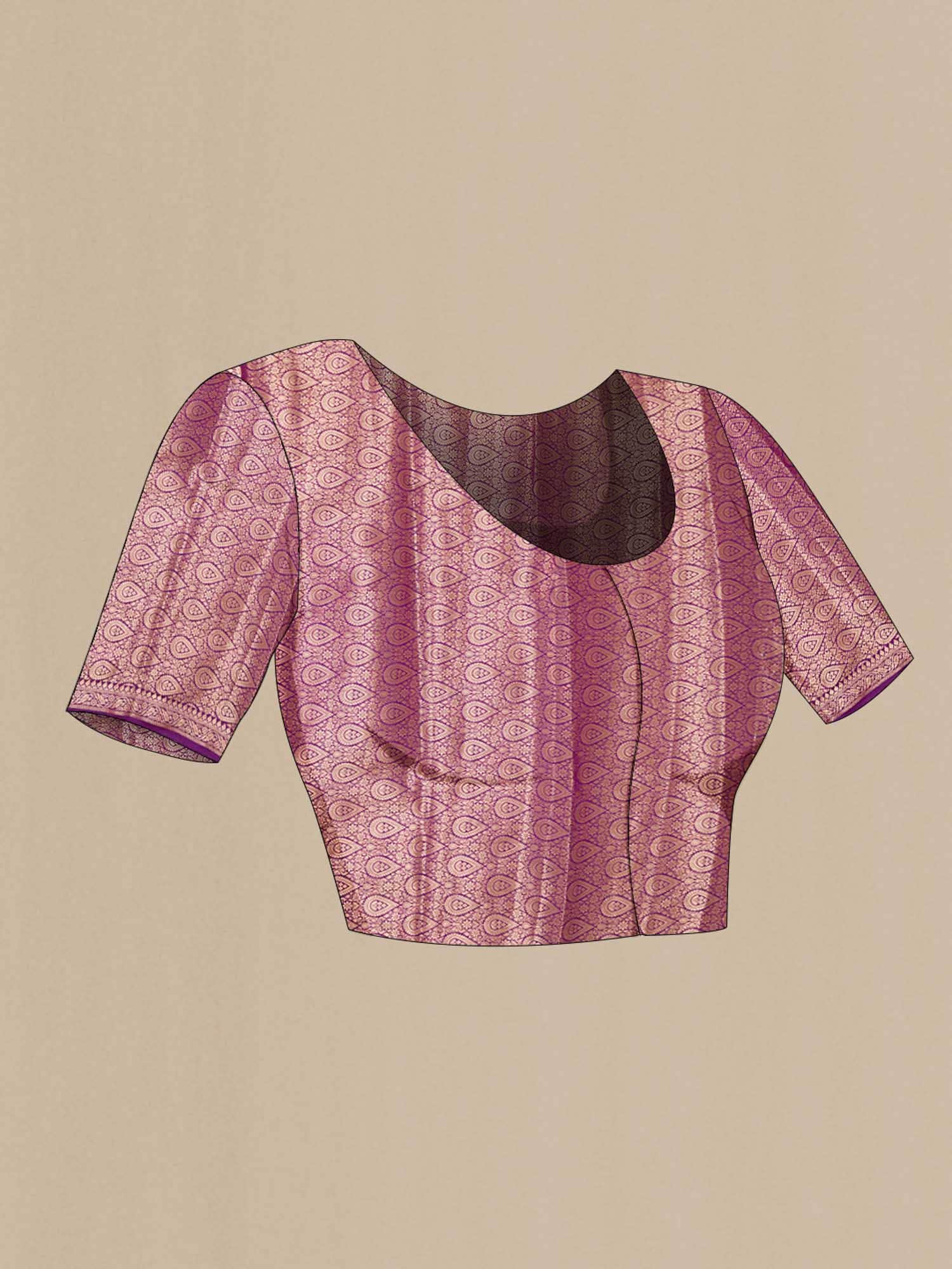 Purple Tussar Saree