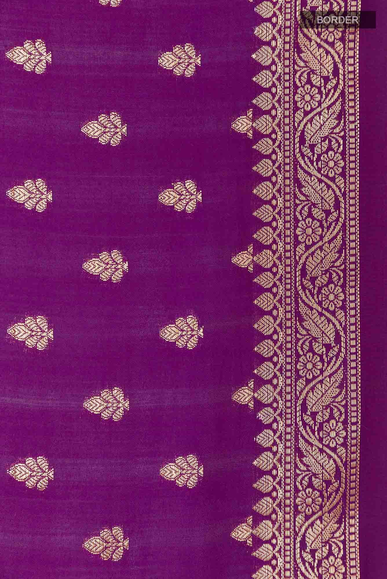 Purple Tussar Saree