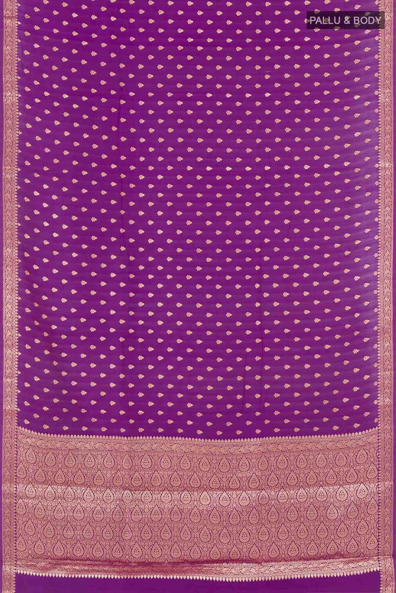 Purple Tussar Saree