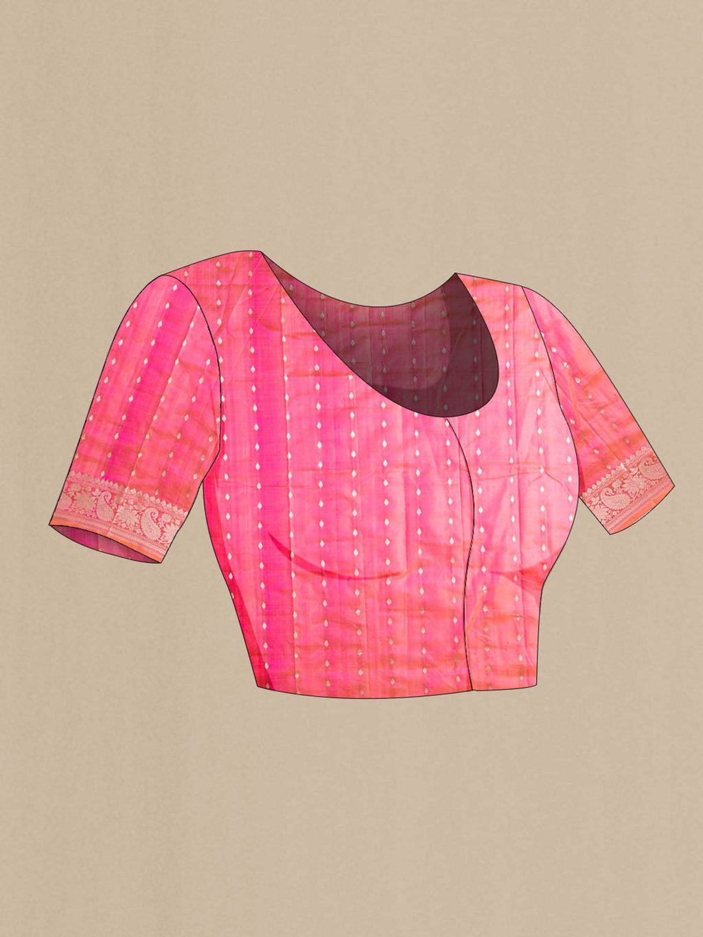 Pink Banarasi Katan Silk Saree