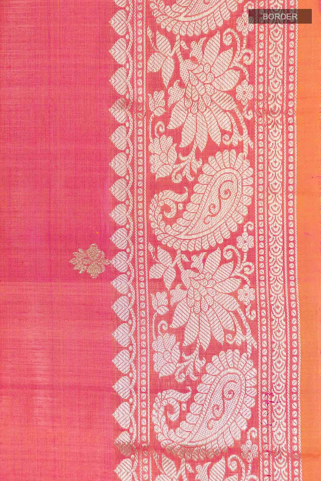 Pink Banarasi Katan Silk Saree