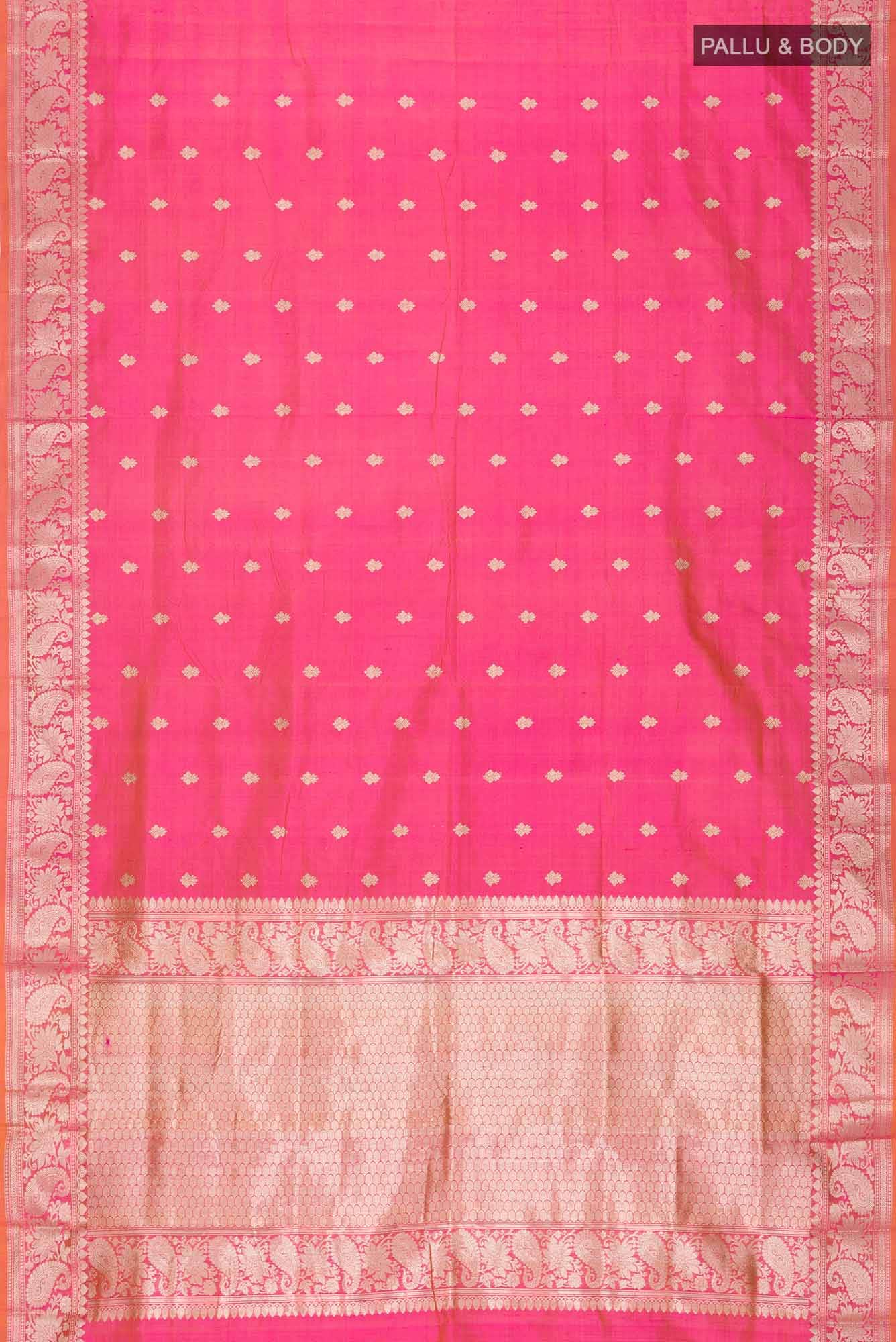 Pink Banarasi Katan Silk Saree
