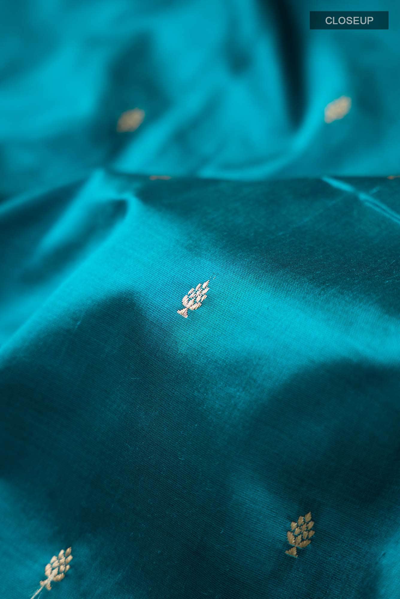 Blue Banarasi Katan Silk Saree
