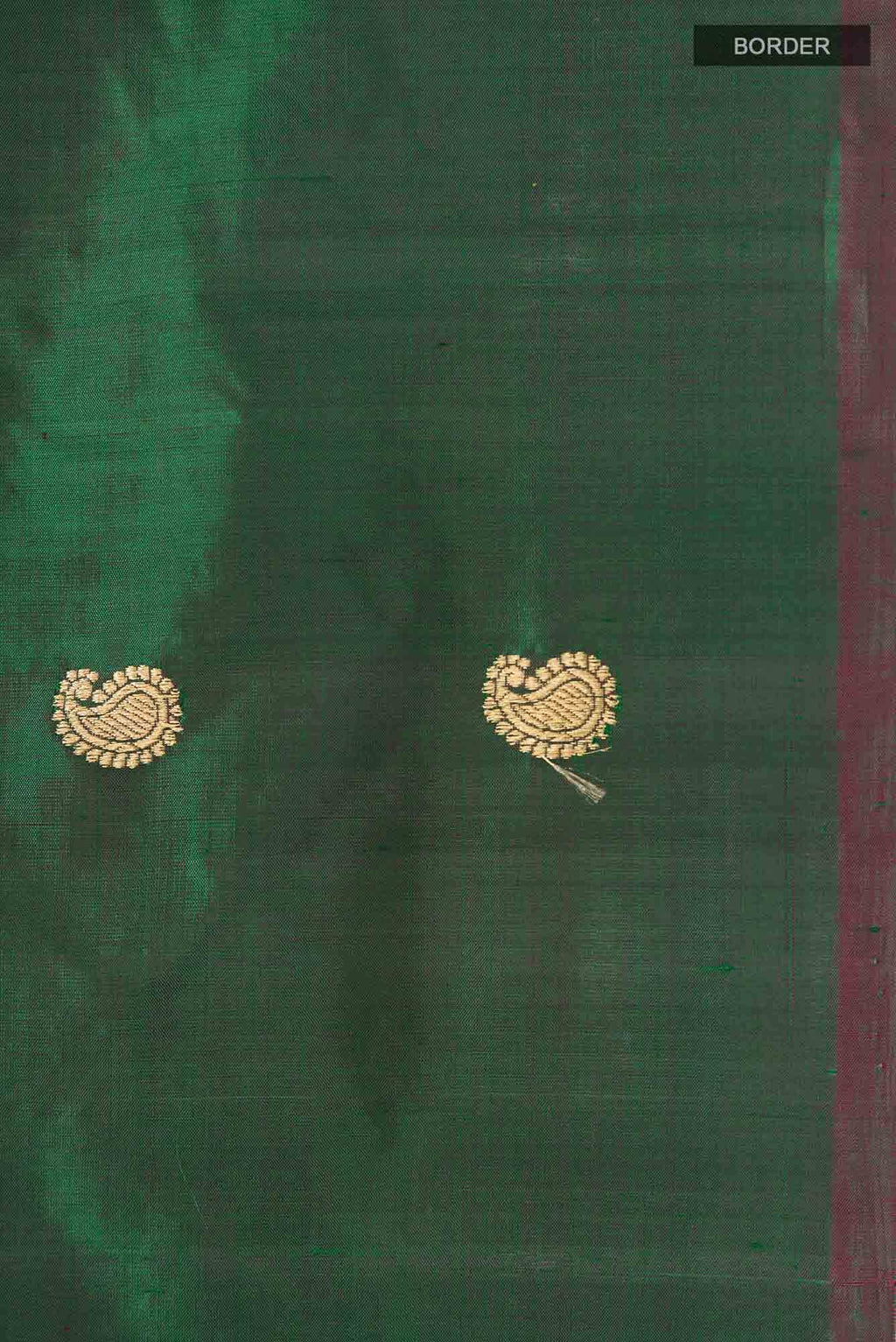 Green Banarasi Katan Silk Saree