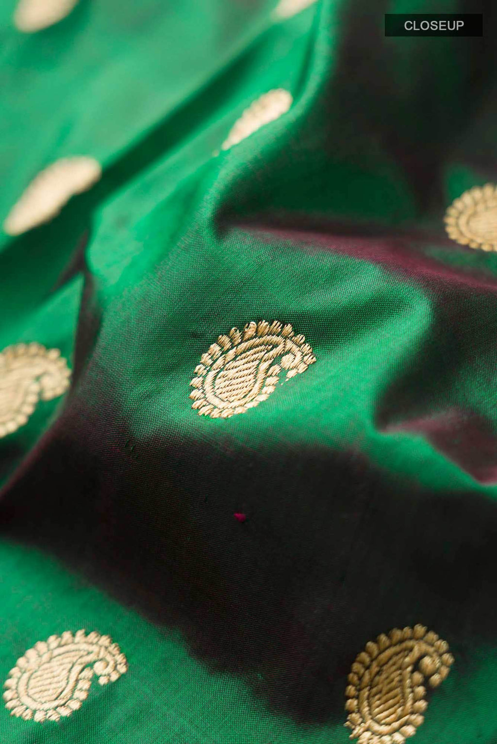 Green Banarasi Katan Silk Saree