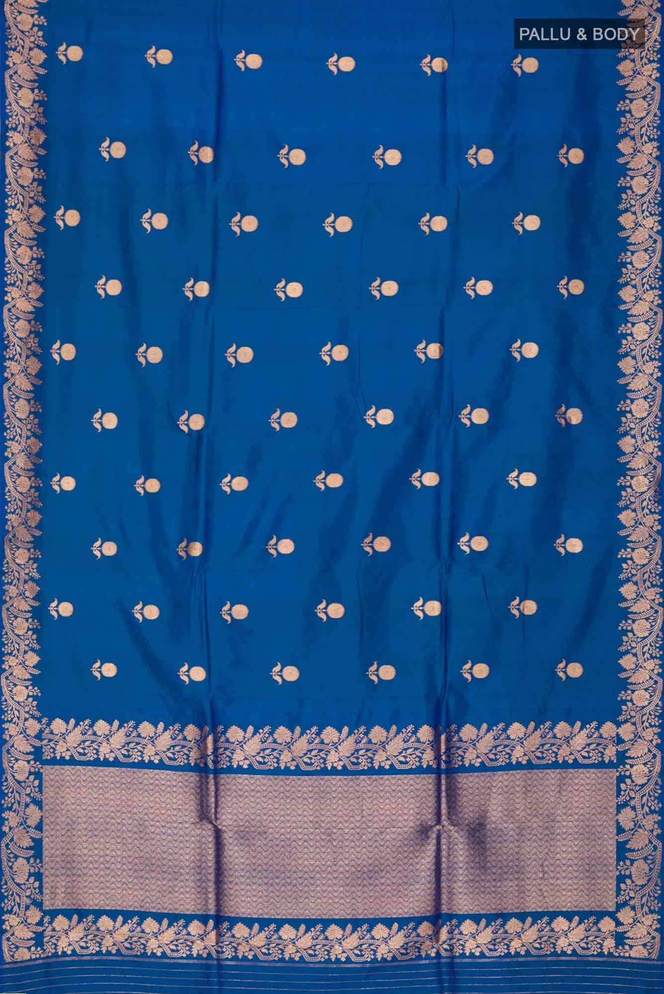 Blue Banarasi Silk Saree