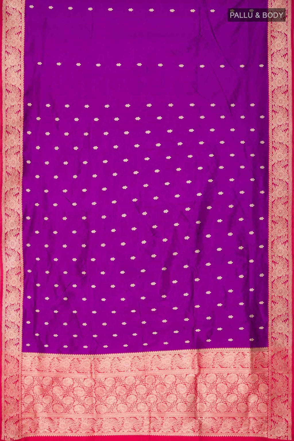 Purple Banarasi Katan Silk Saree