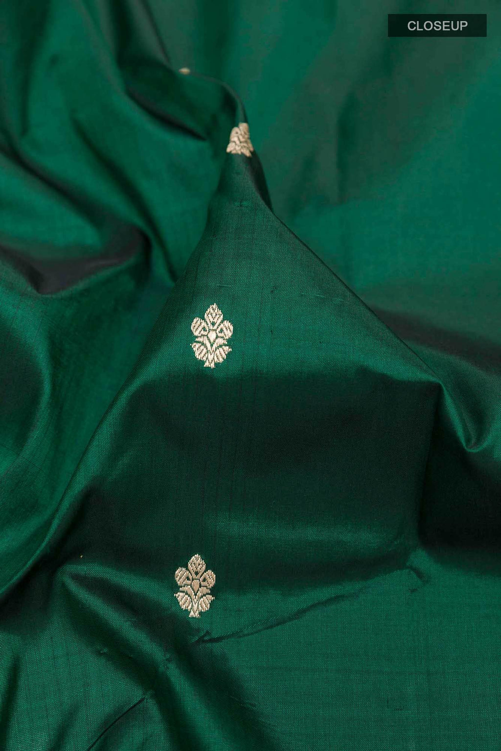 Green Banarasi Katan Silk Saree
