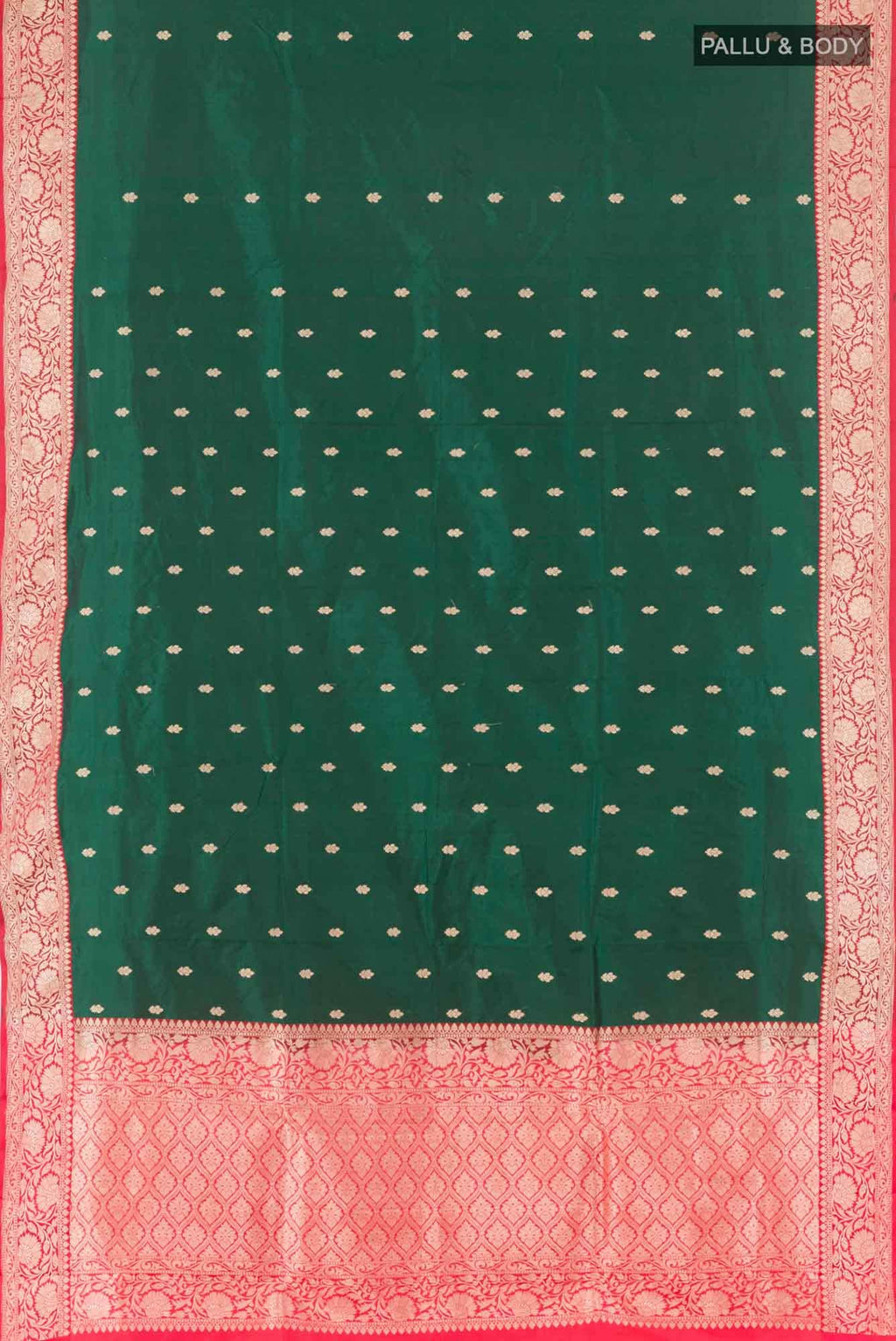 Green Banarasi Katan Silk Saree