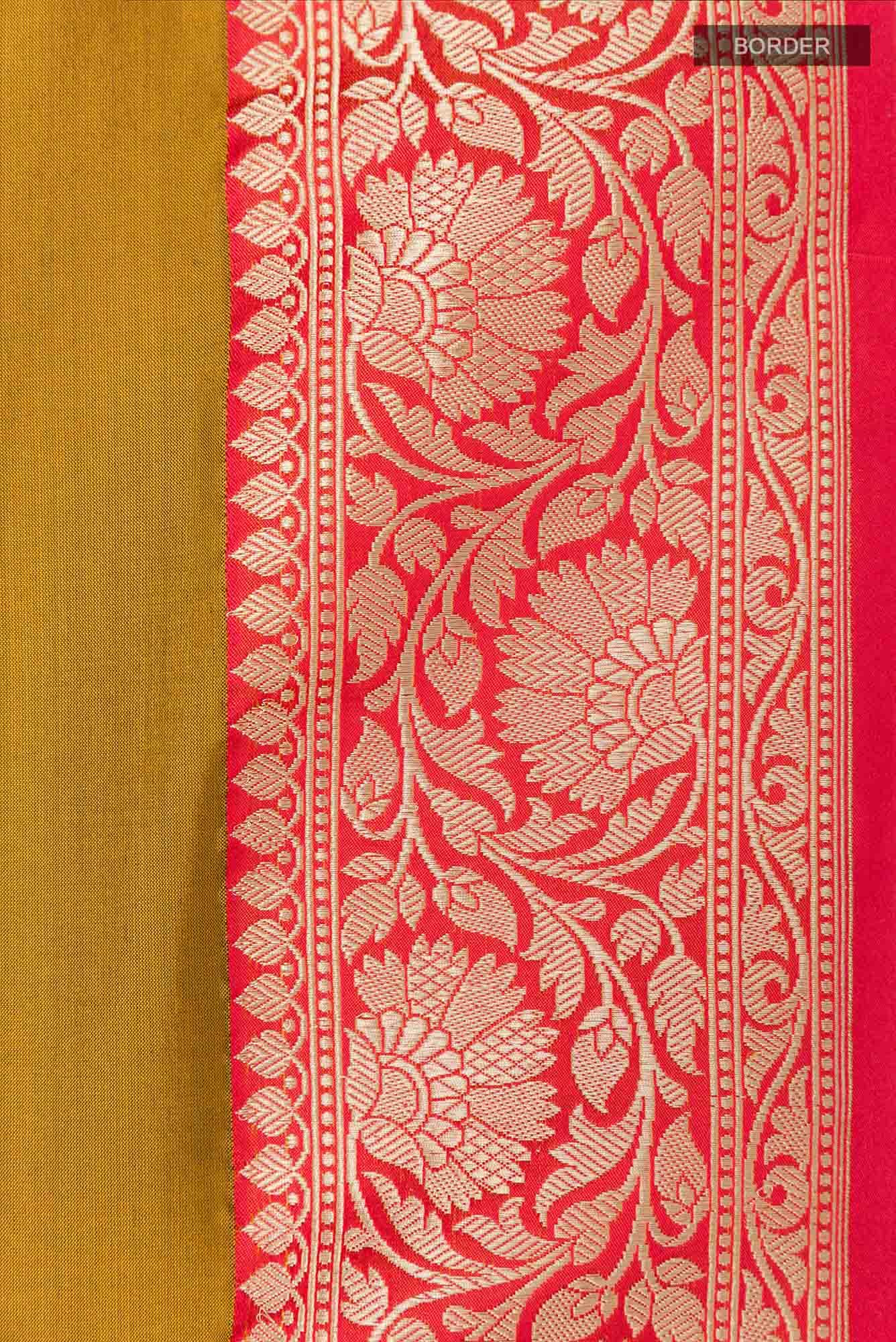 Mehandi Green Banarasi Katan Silk Saree