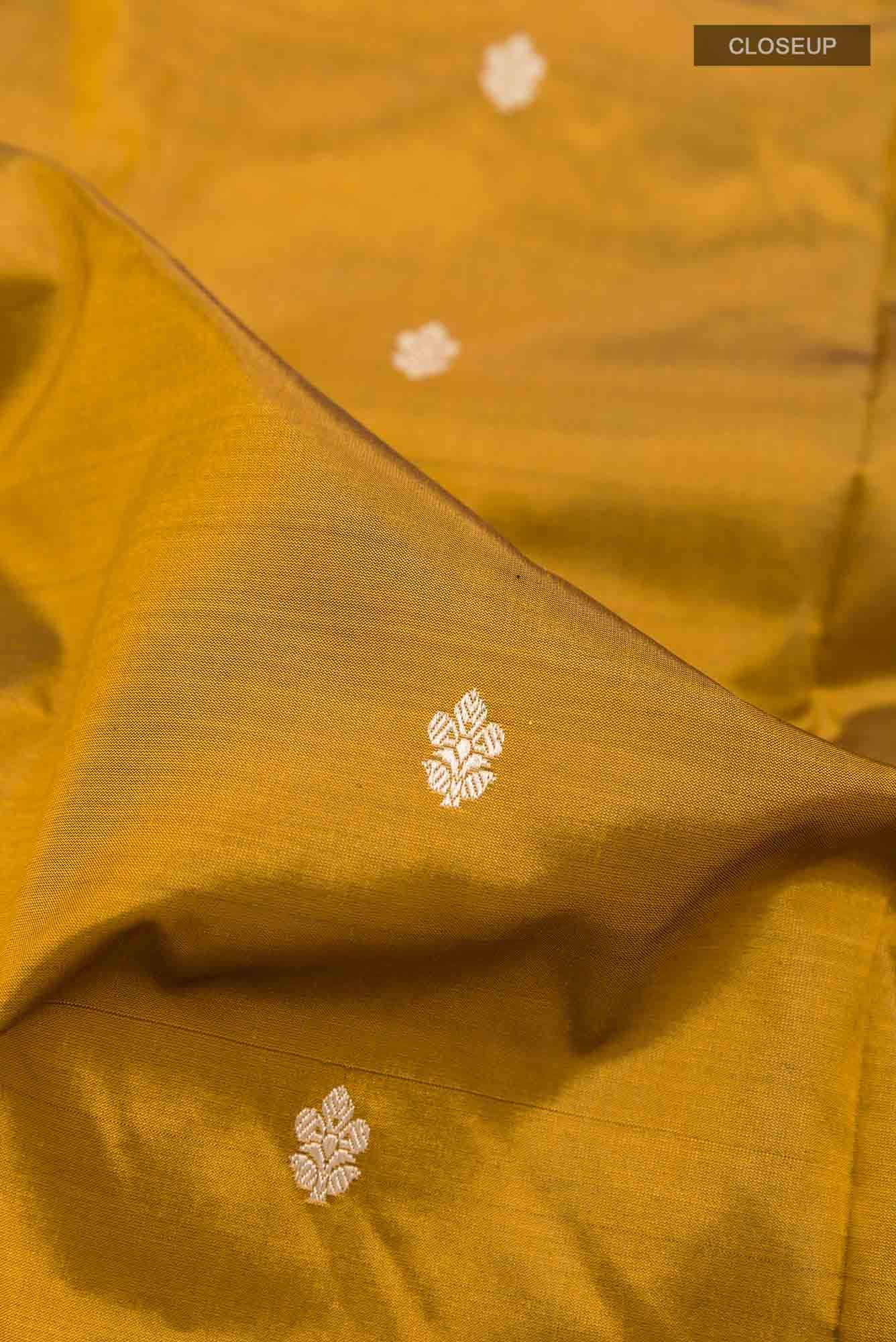 Mehandi Green Banarasi Katan Silk Saree