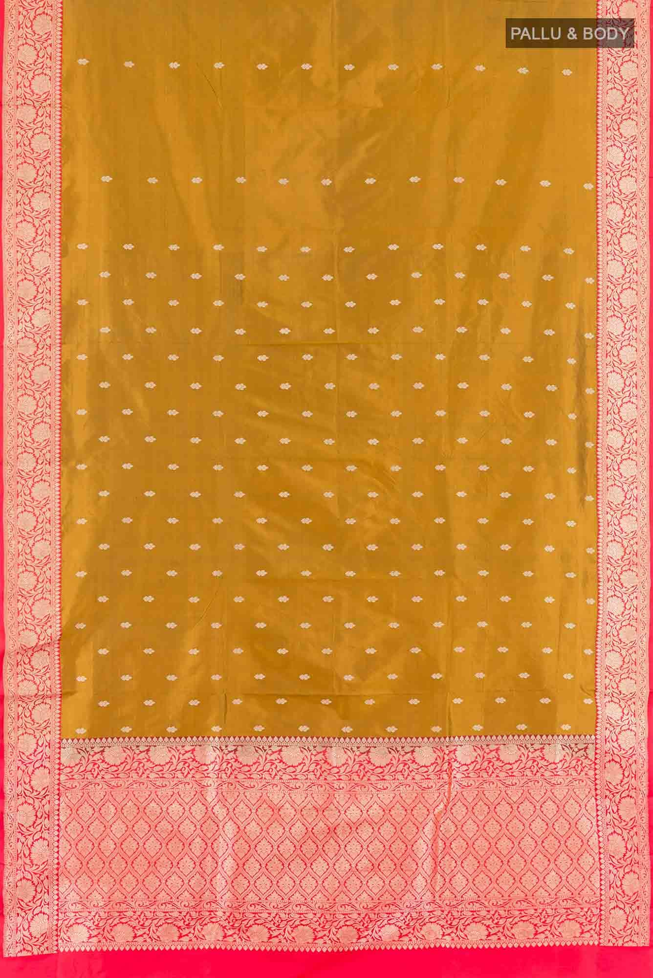 Mehandi Green Banarasi Katan Silk Saree