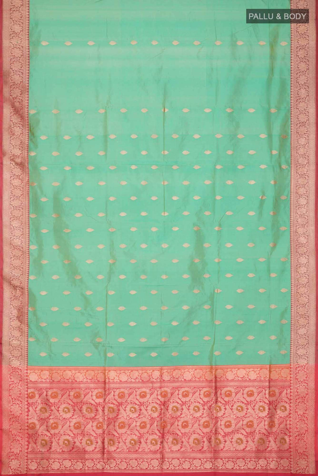 Green Banarasi Katan Silk Saree