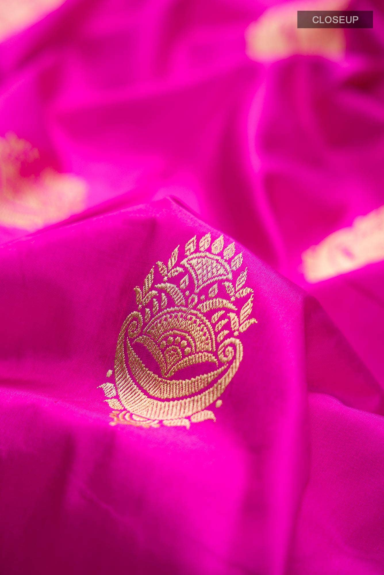Pink Banarasi Katan Silk Saree