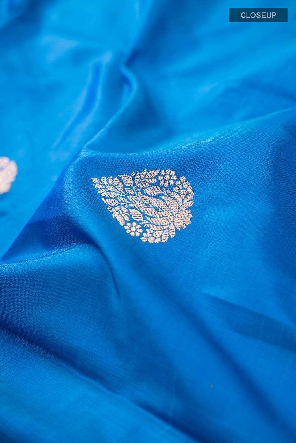 Blue Banarasi Katan Silk Saree
