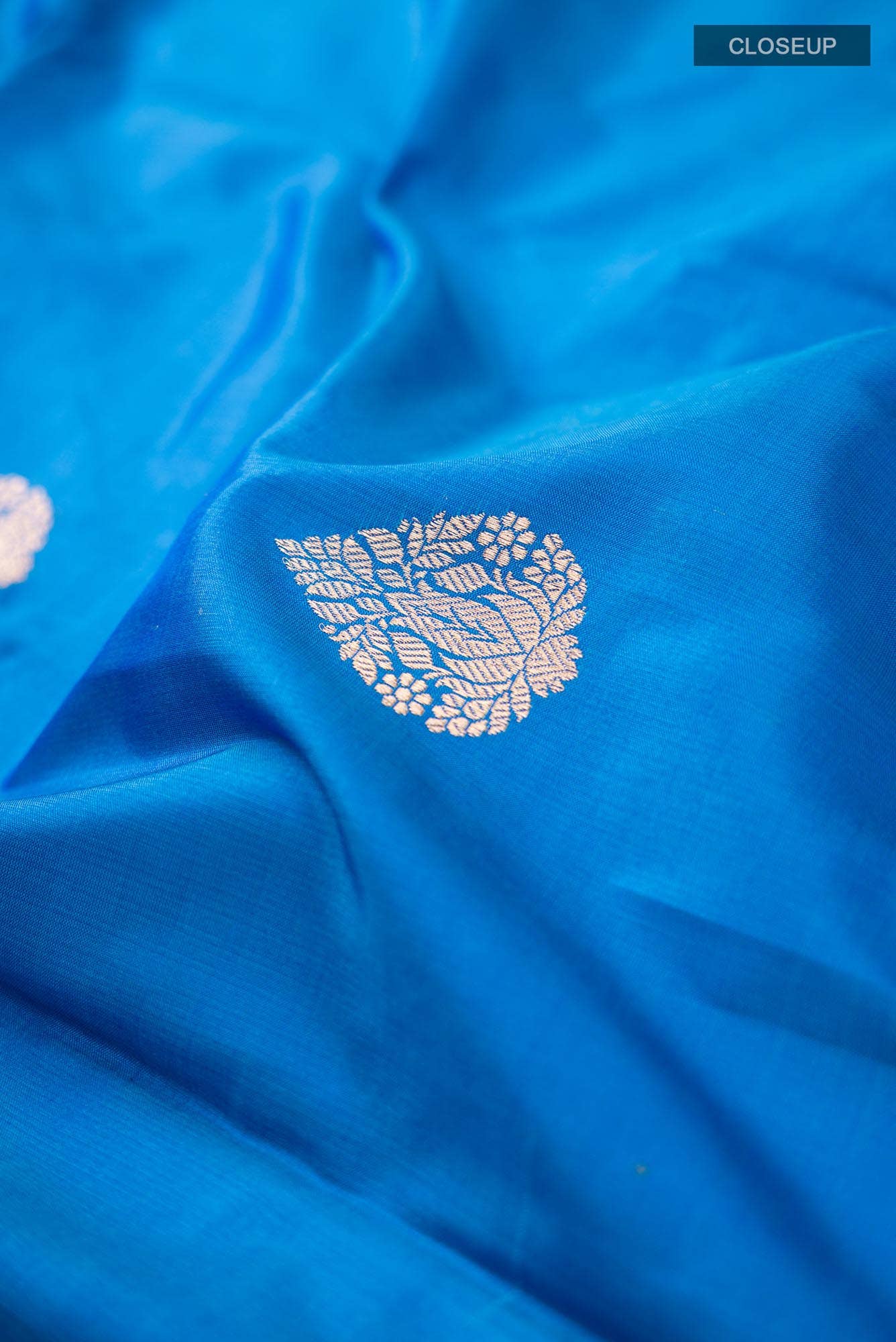 Blue Banarasi Katan Silk Saree