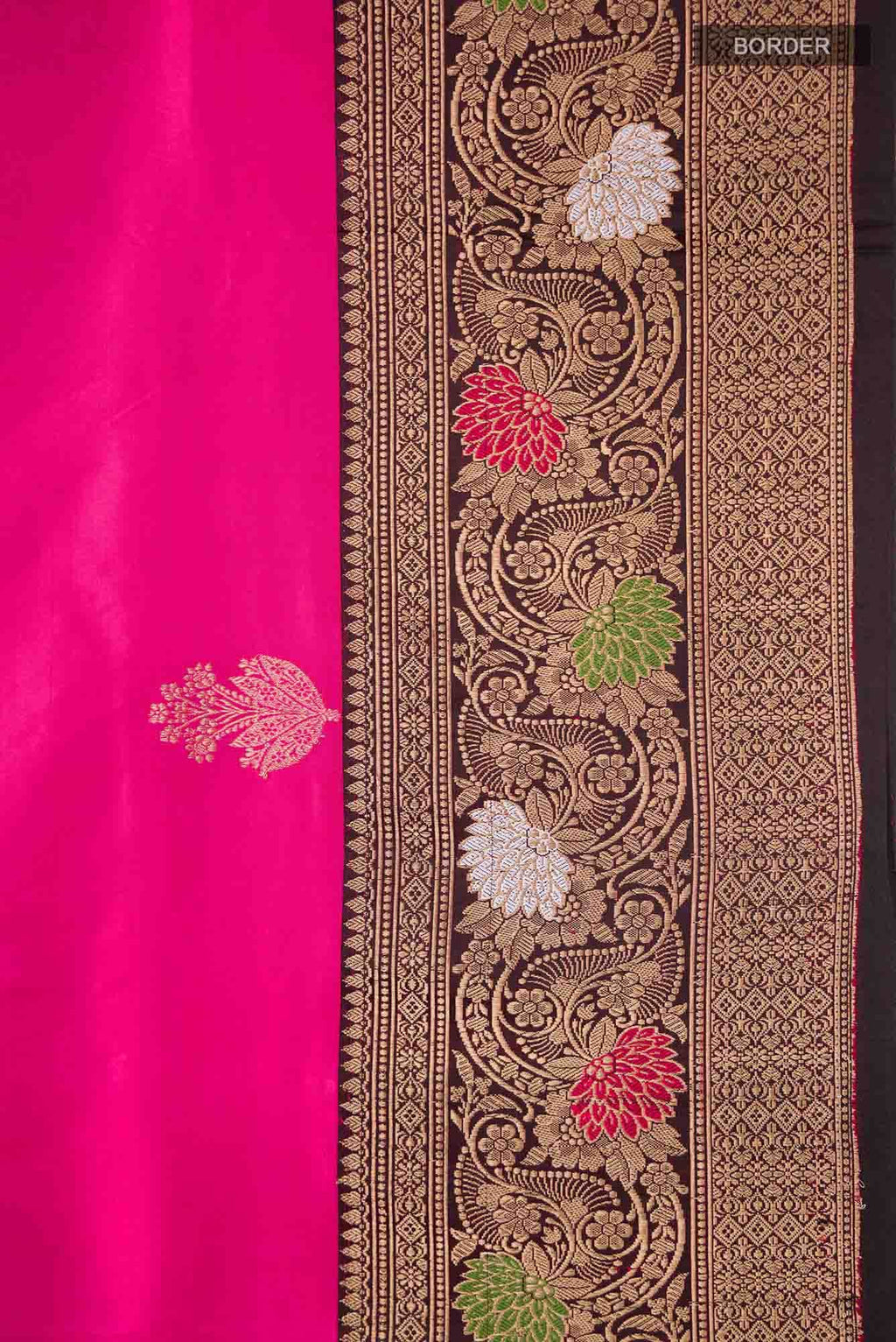 Pink Banarasi Katan Silk Saree