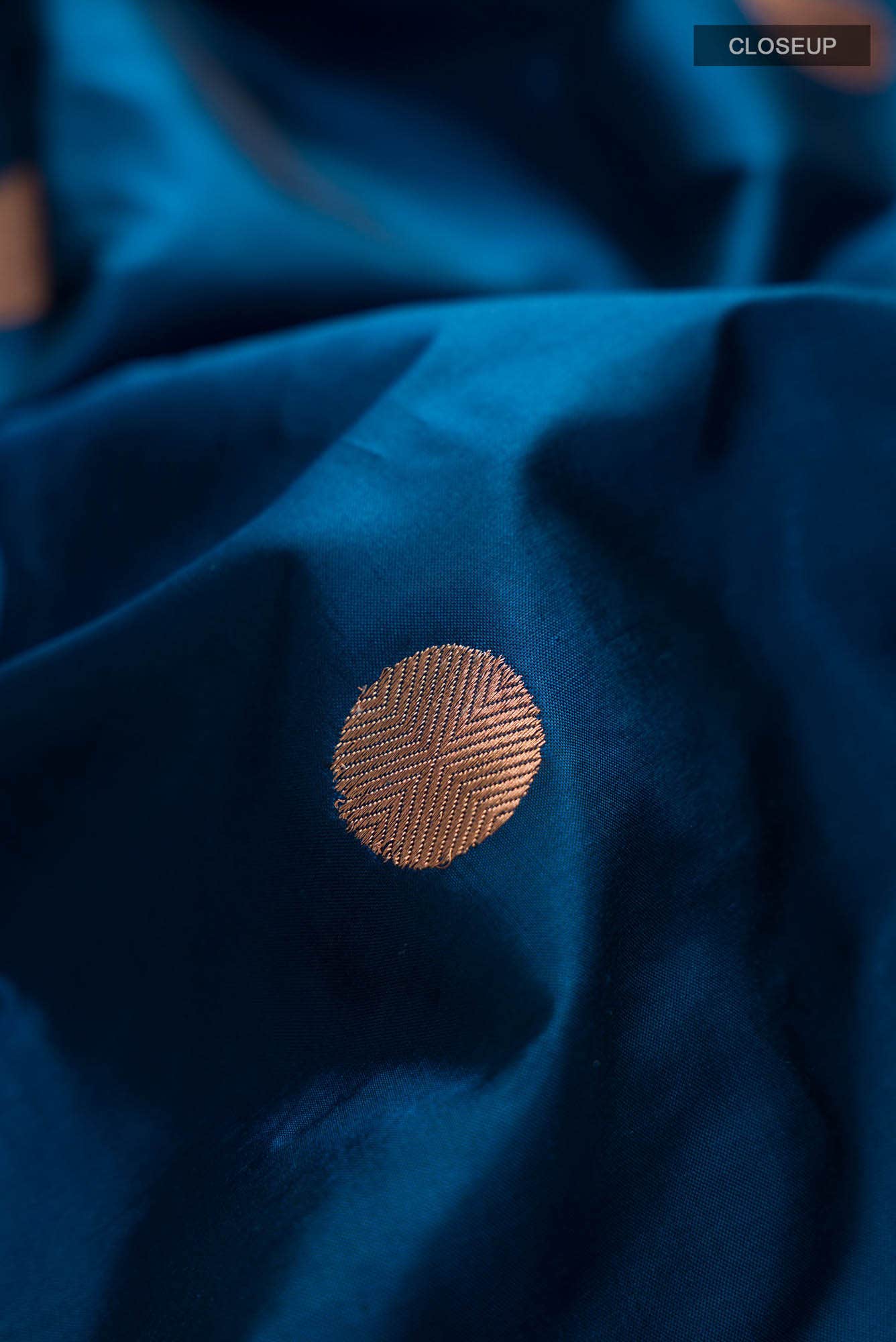 Blue Banarasi Katan Silk Saree
