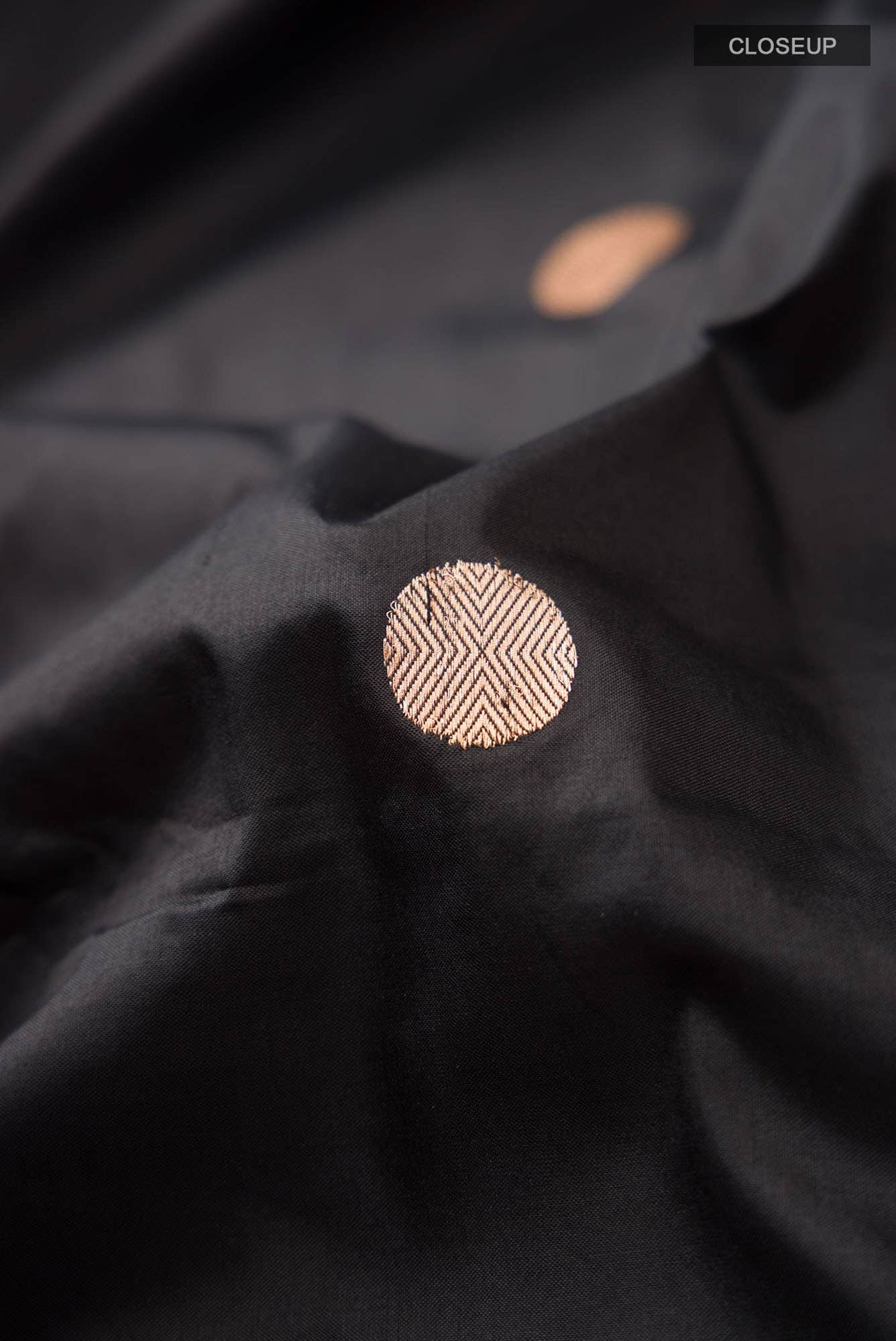 Black Banarasi Katan Silk Saree