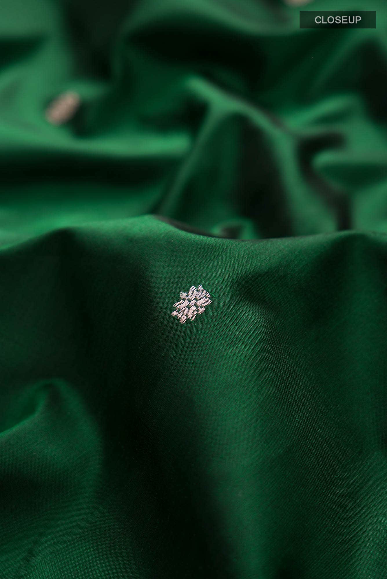 Green Banarasi Katan Silk Saree