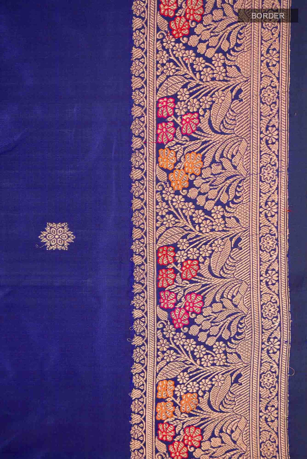 Blue Banarasi Katan Silk Saree
