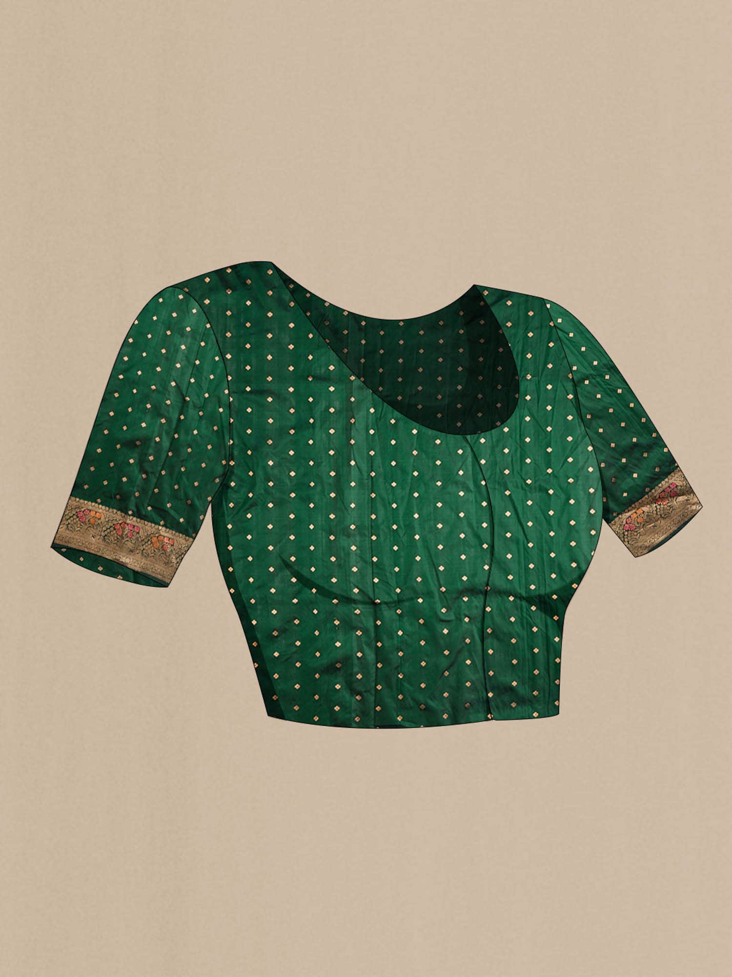 Green Banarasi Katan Silk Saree